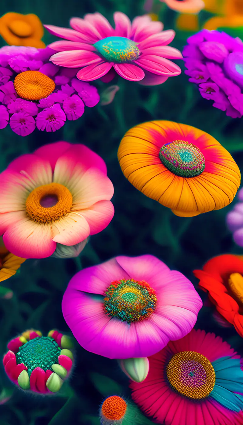 五彩斑斓的花