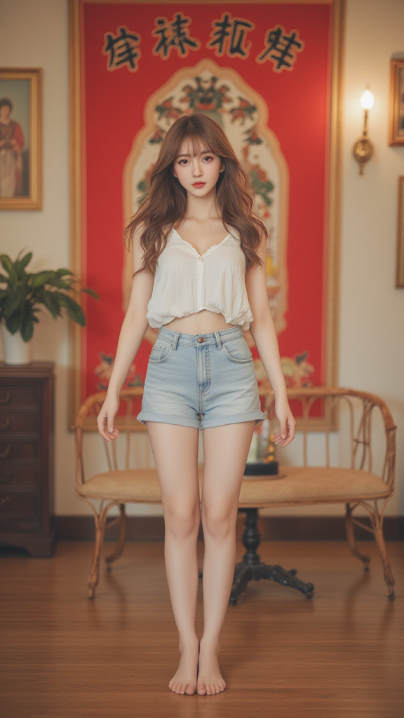 大长腿美女