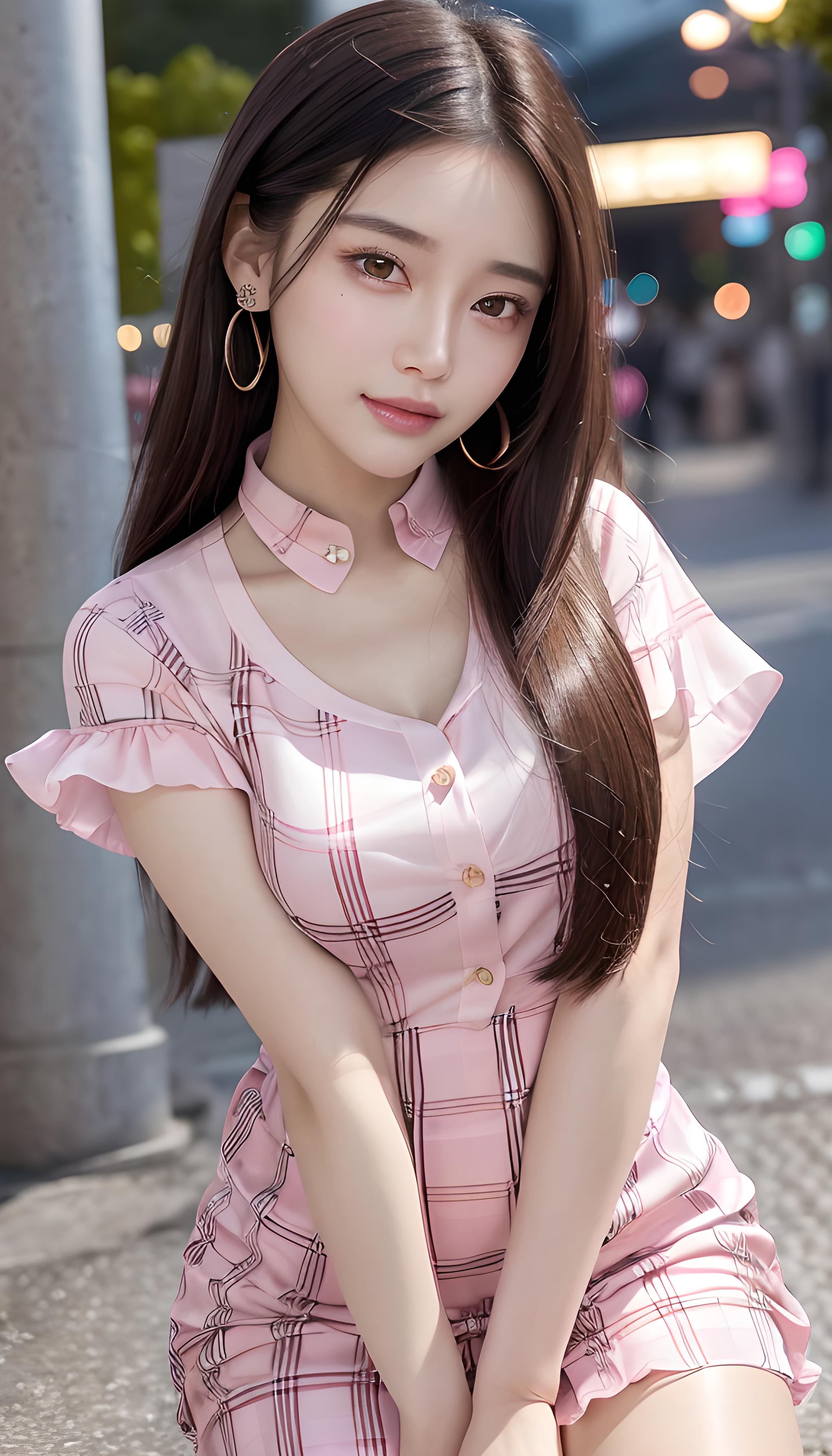 长发美女