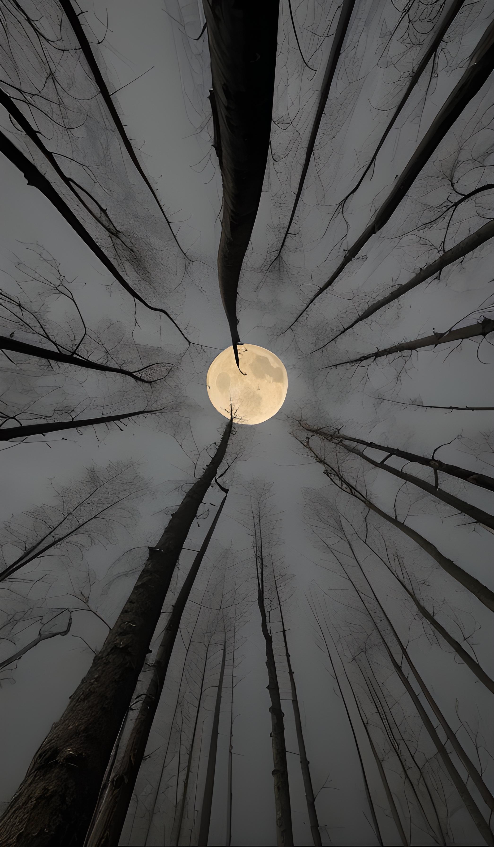 森林的月亮
