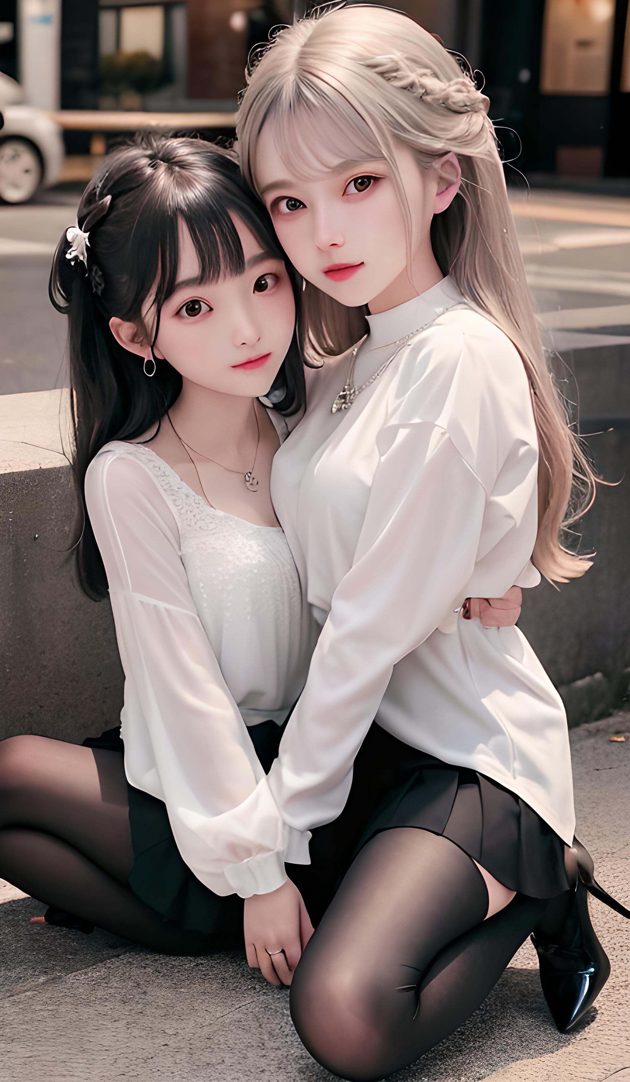 清纯双包胎学姐