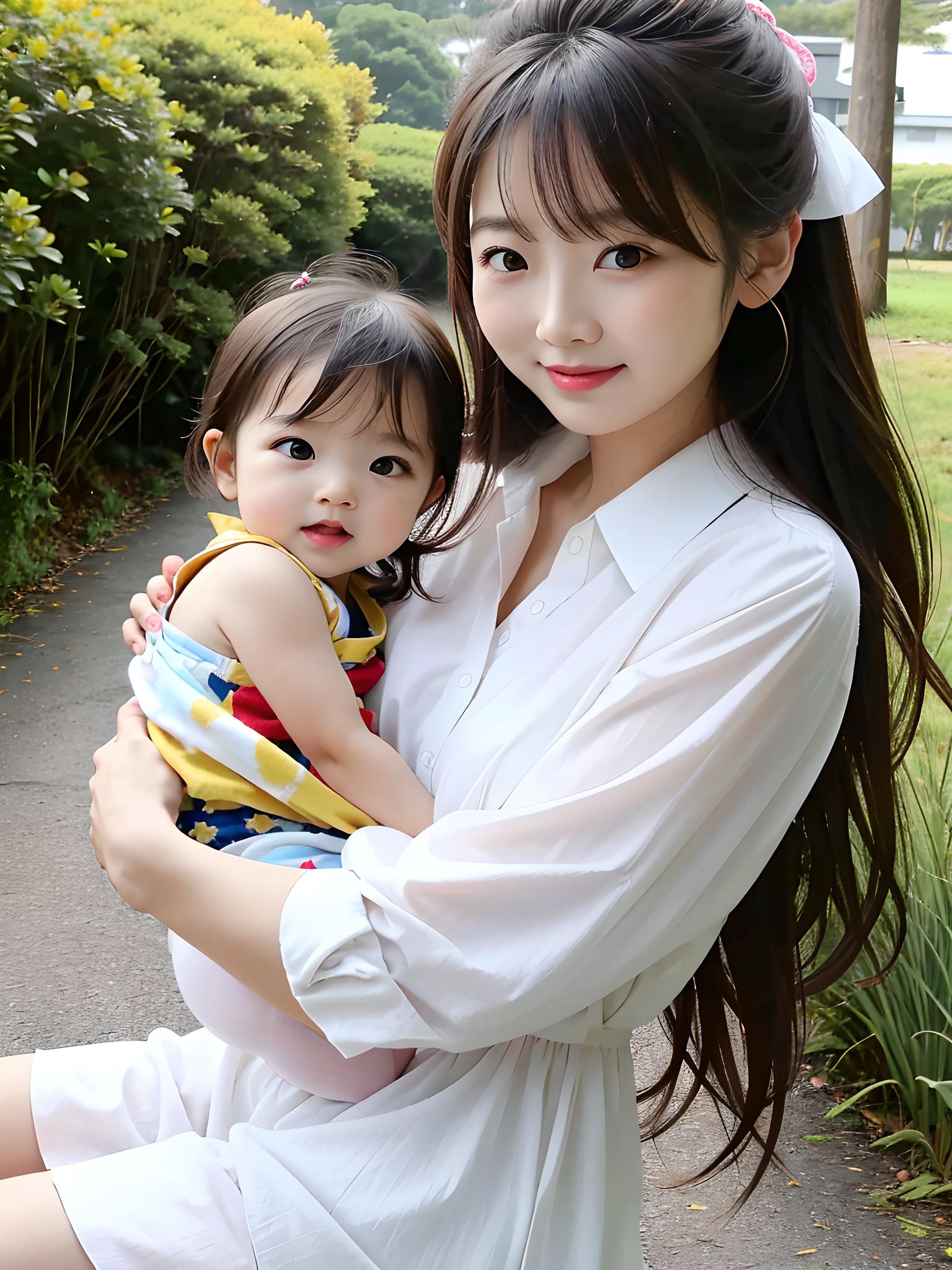 亚洲母子俩