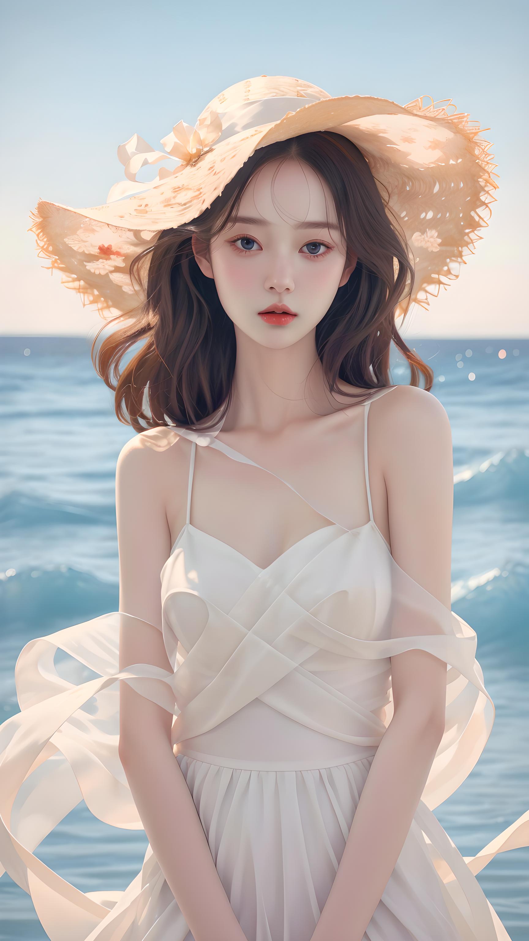 海边美女