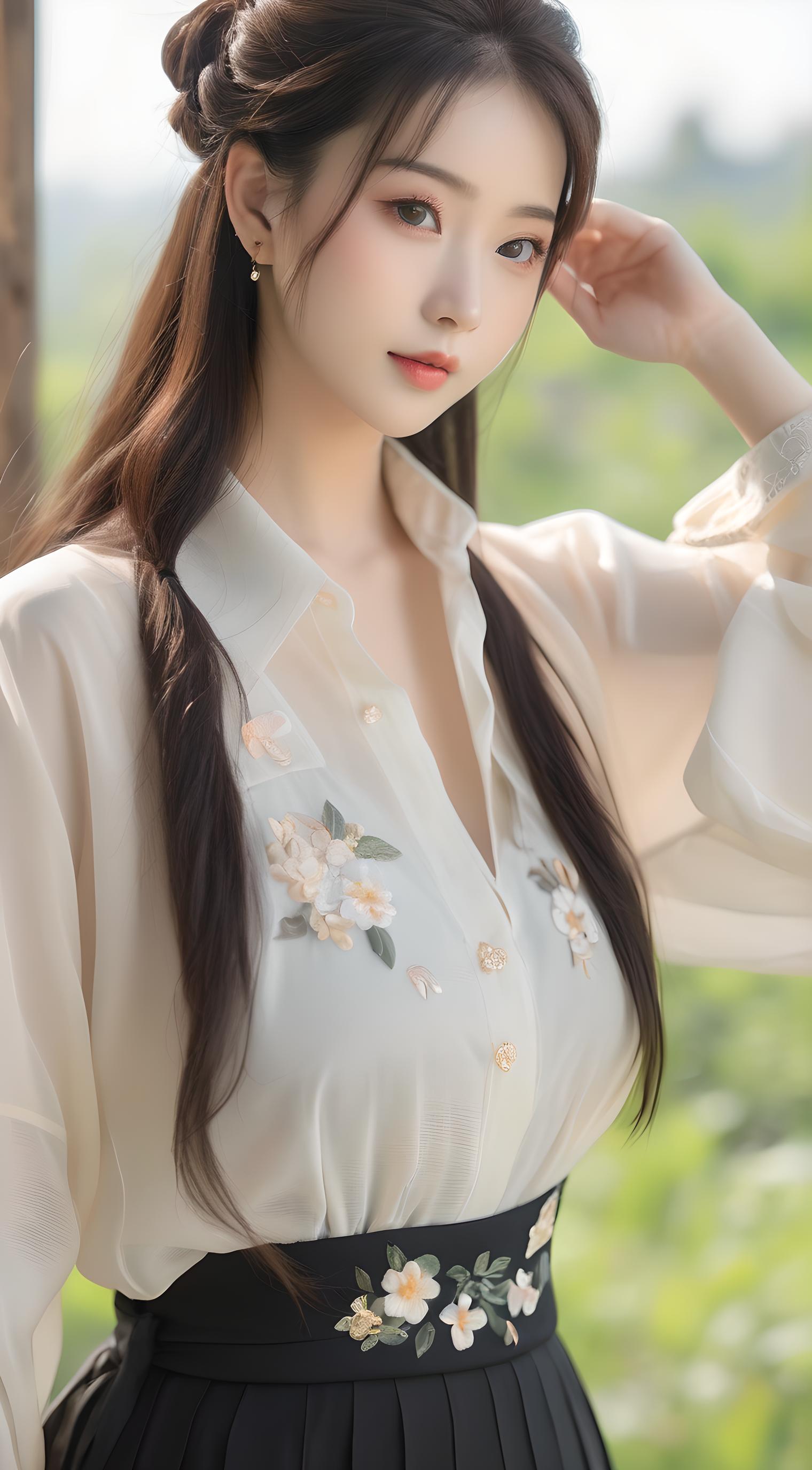 美女，汉服