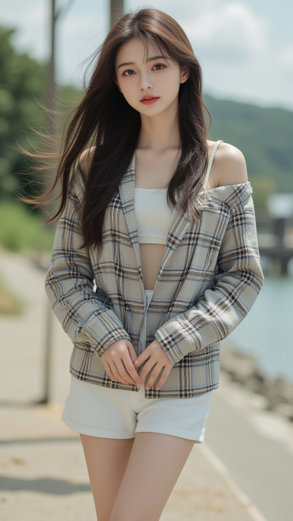 格子衫女孩