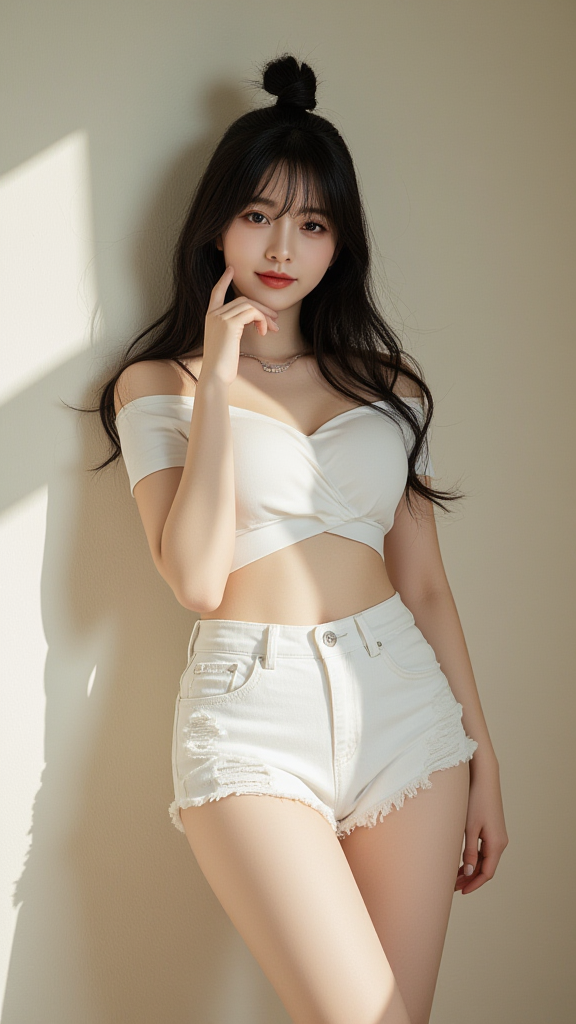 双丸子头女孩