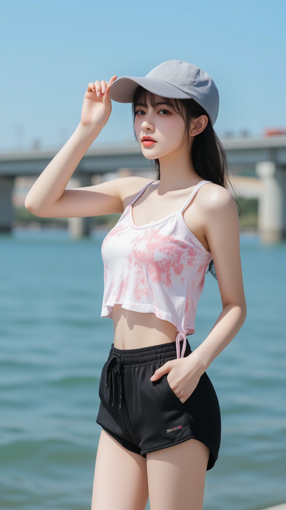 河边女孩