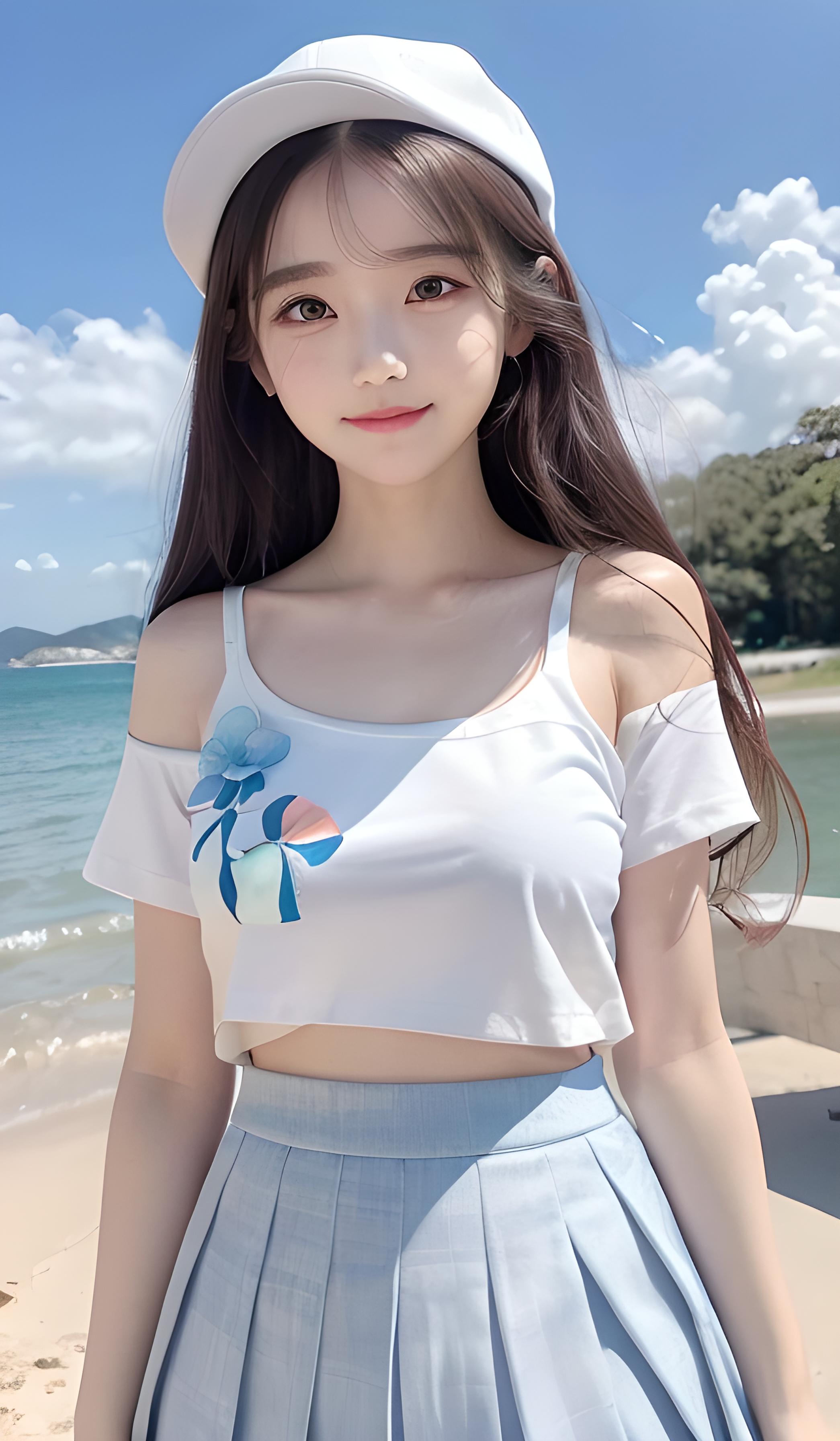 海边小姐姐