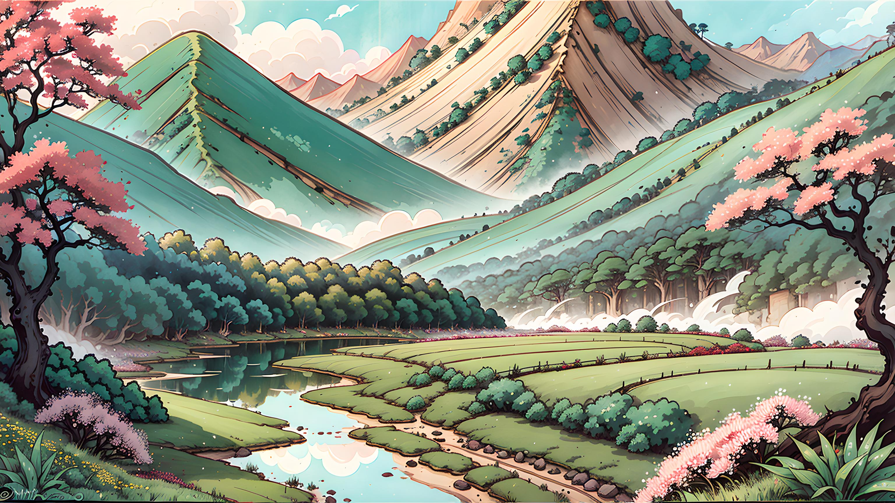春季田野