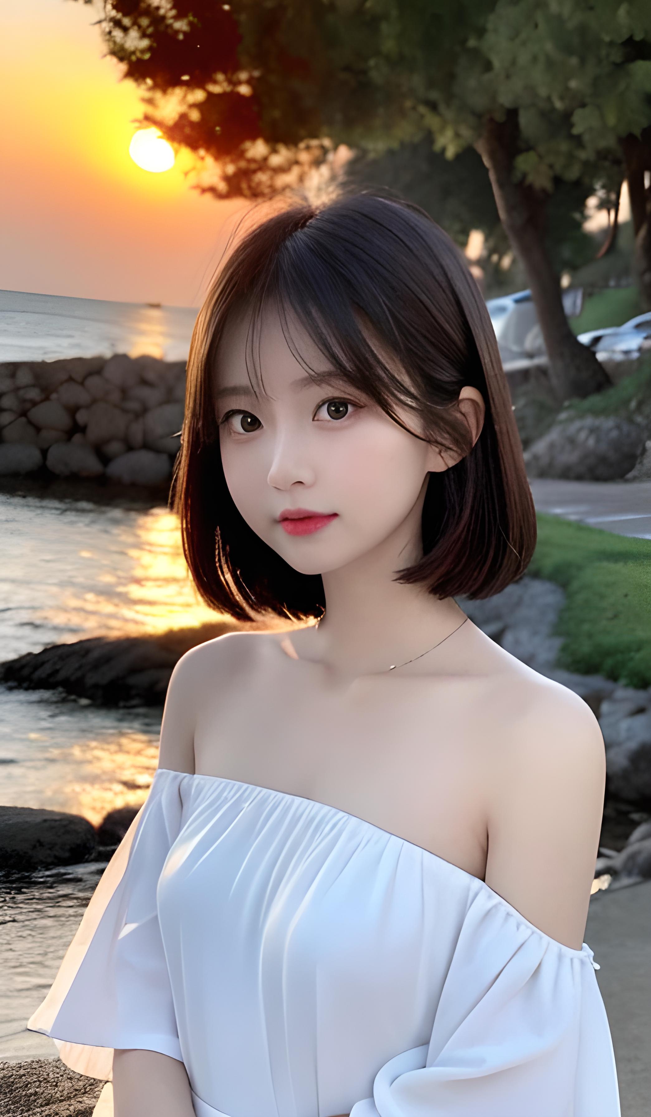 海边的美女