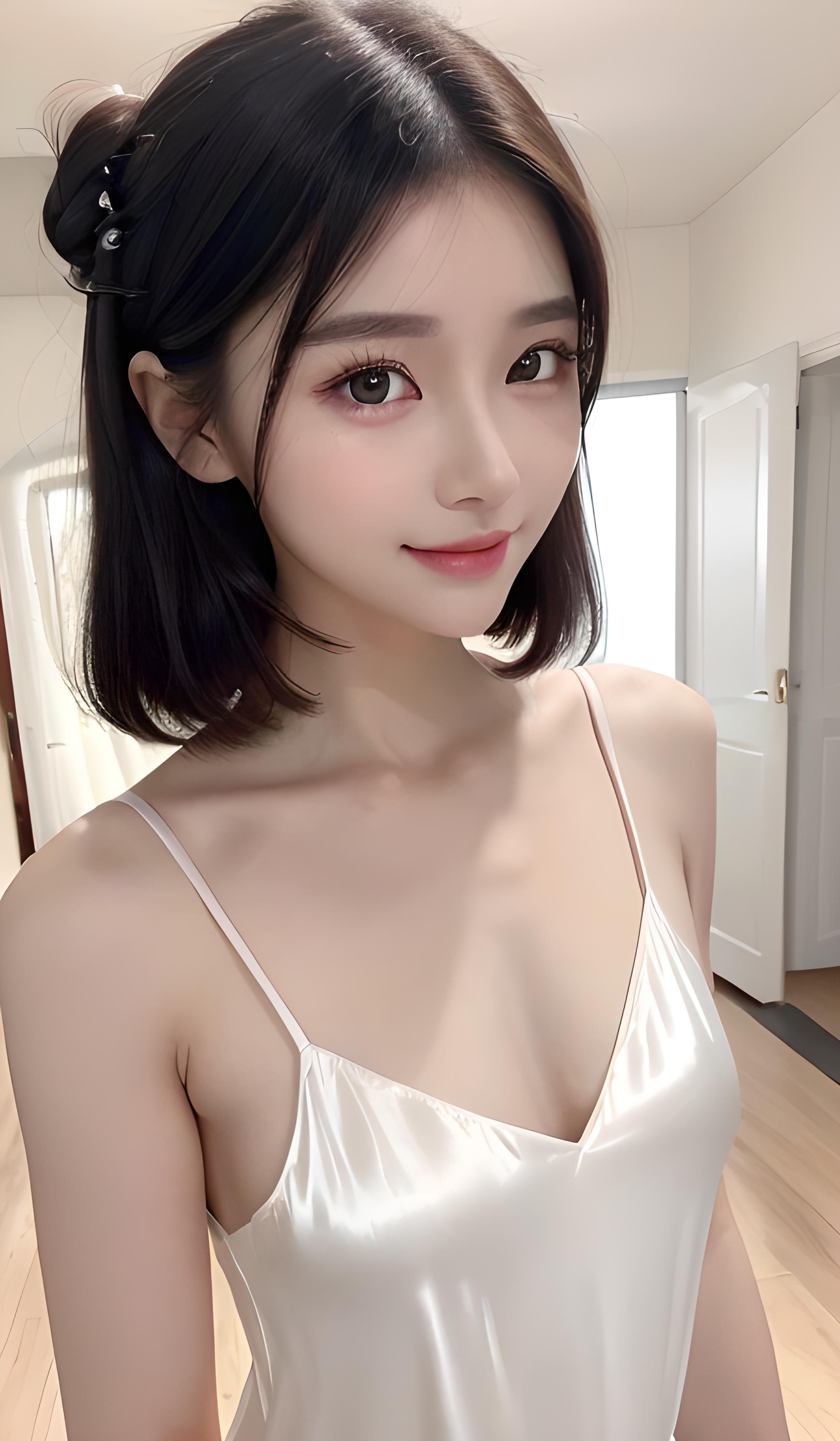冰丝睡裙女孩