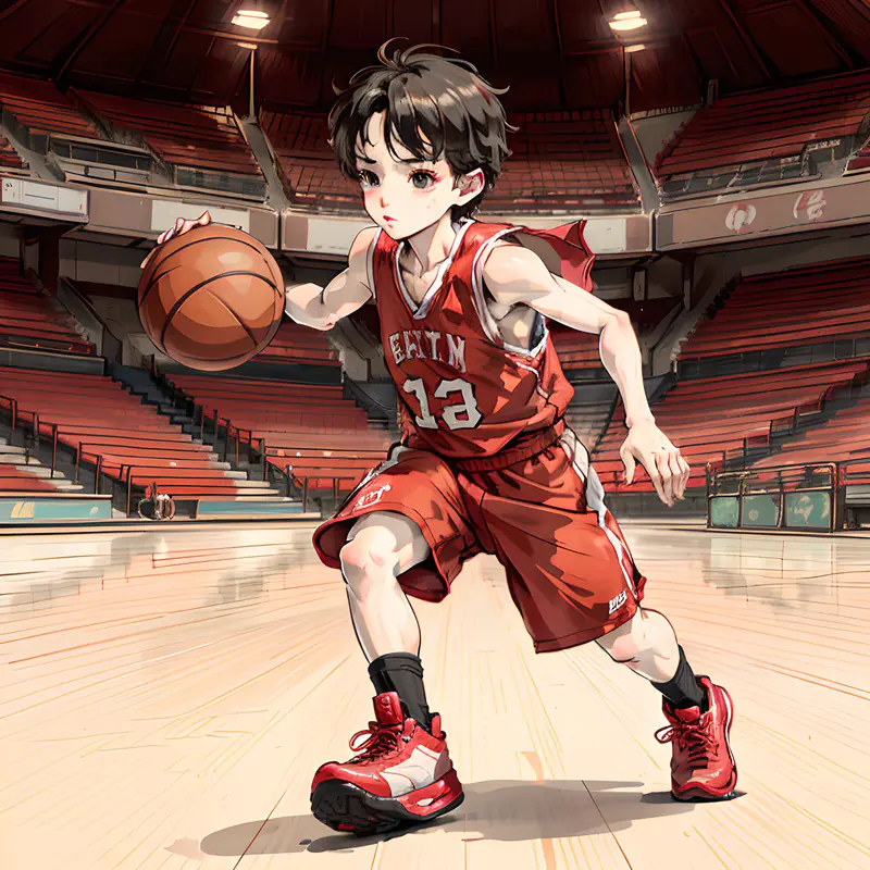 篮球男孩。