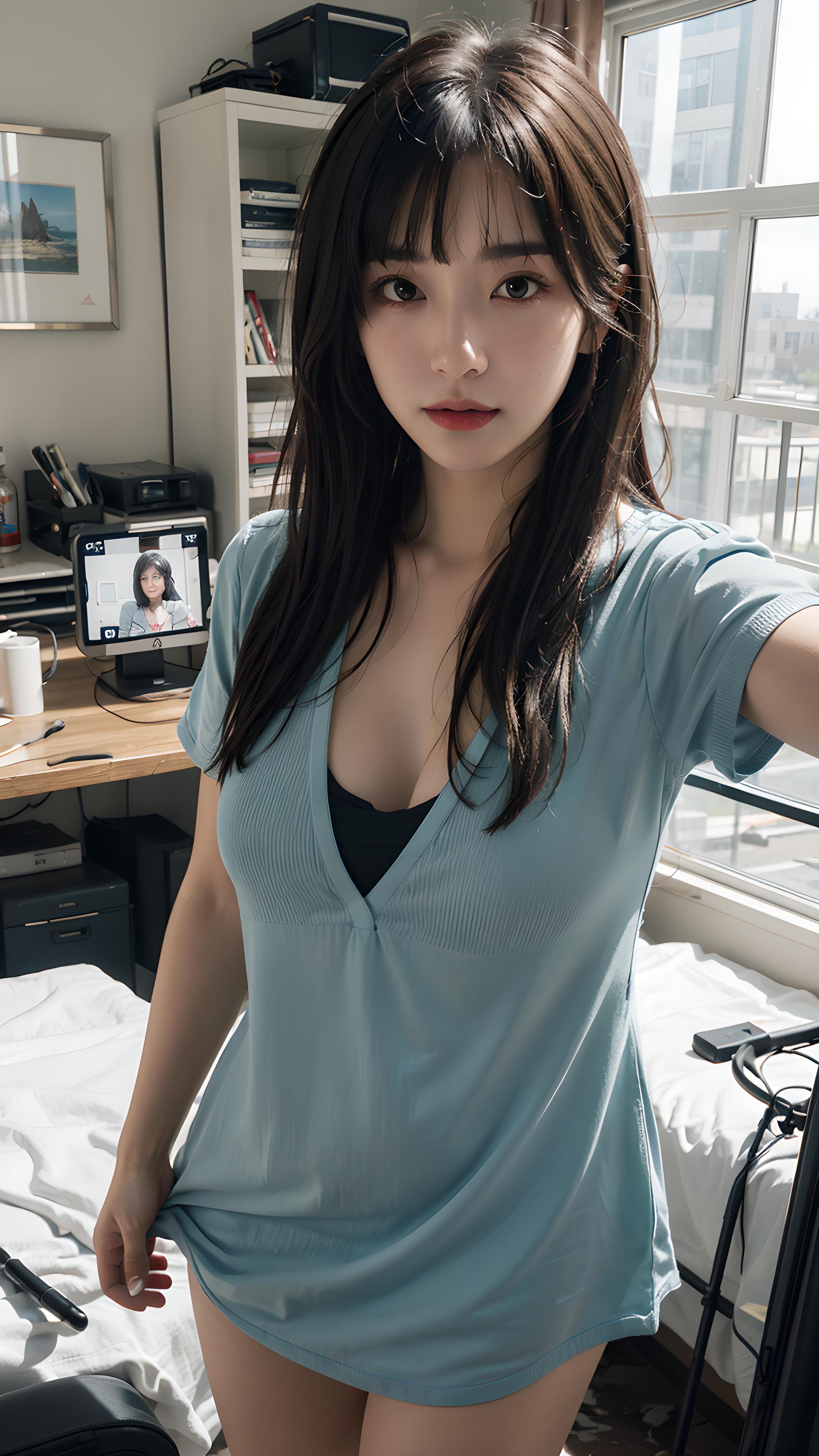 美女自拍