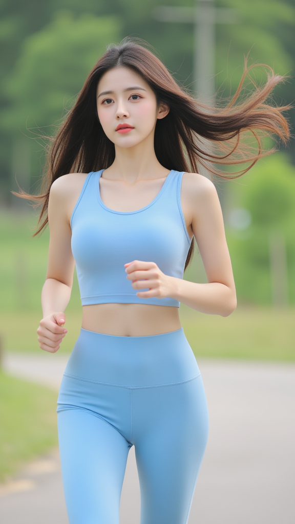 跑步的女孩