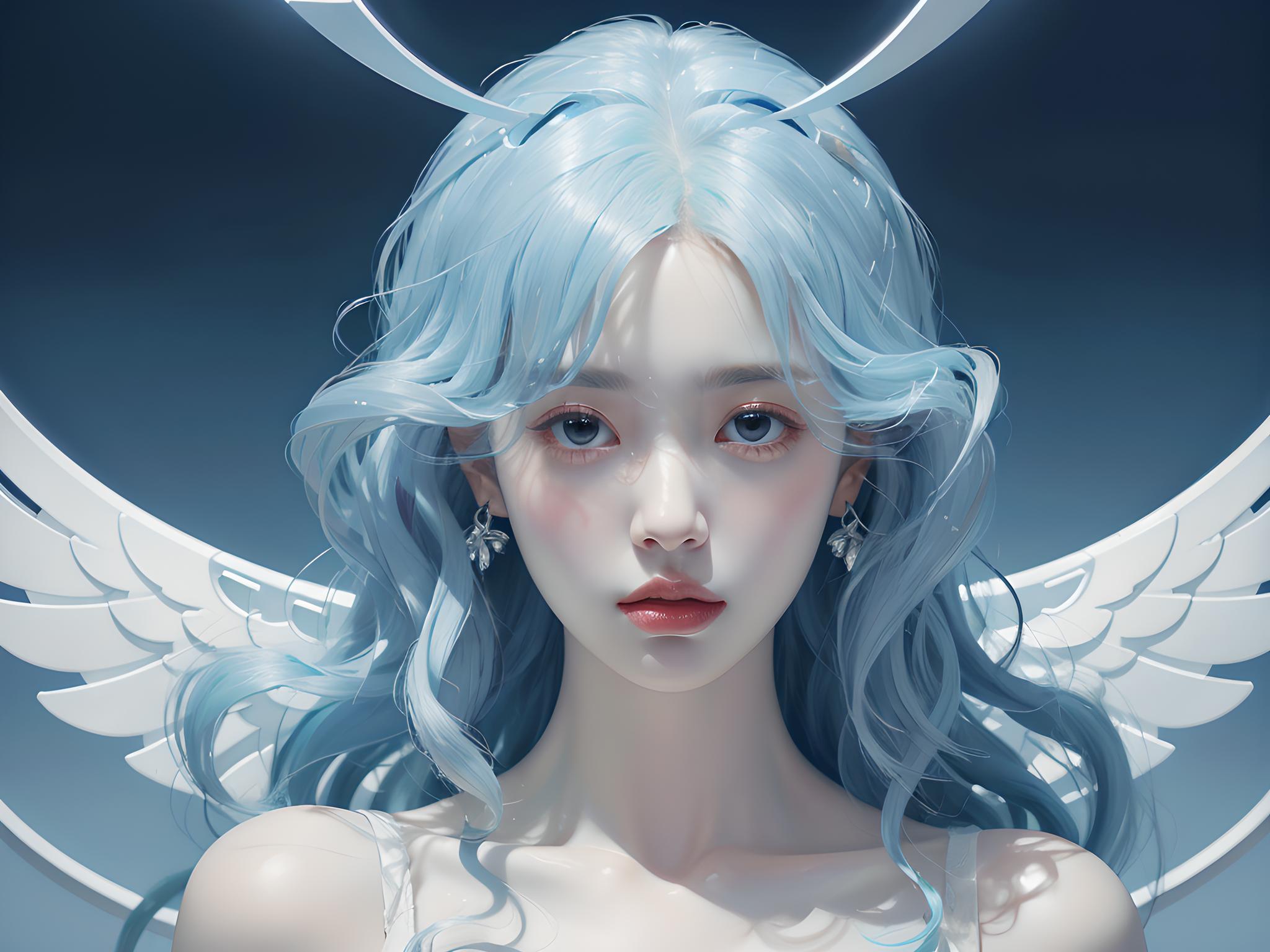 蓝色