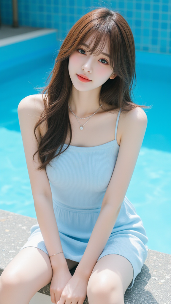 吊带裙女孩