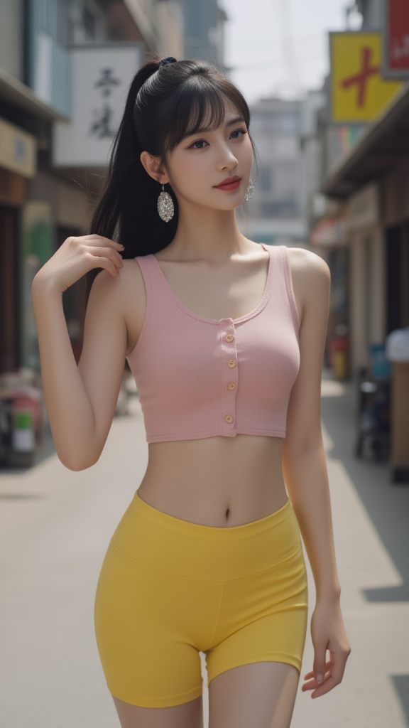 小肚腩女孩