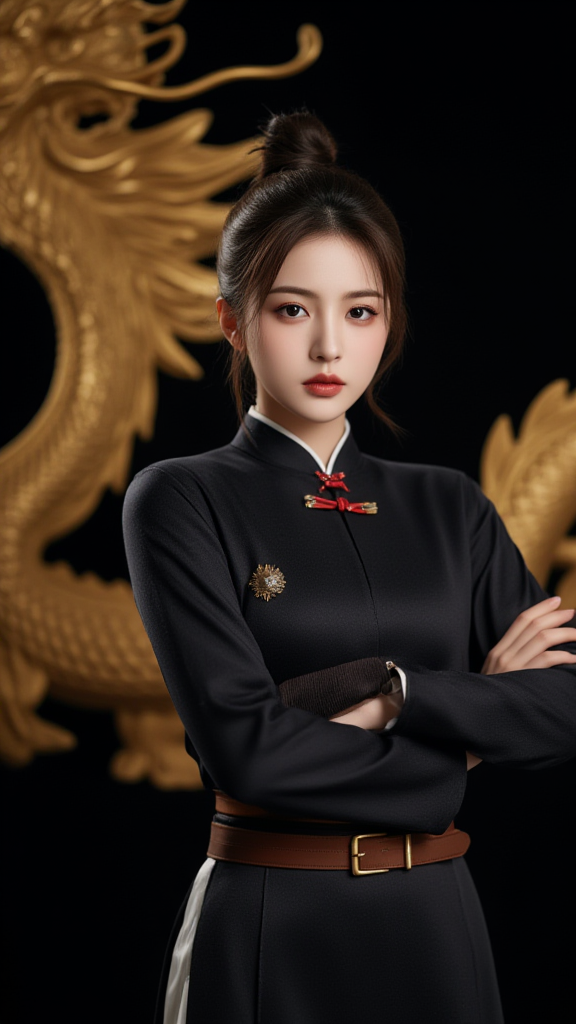 丸子头女孩