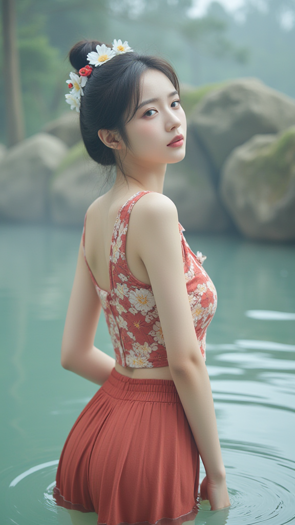 丸子头女孩