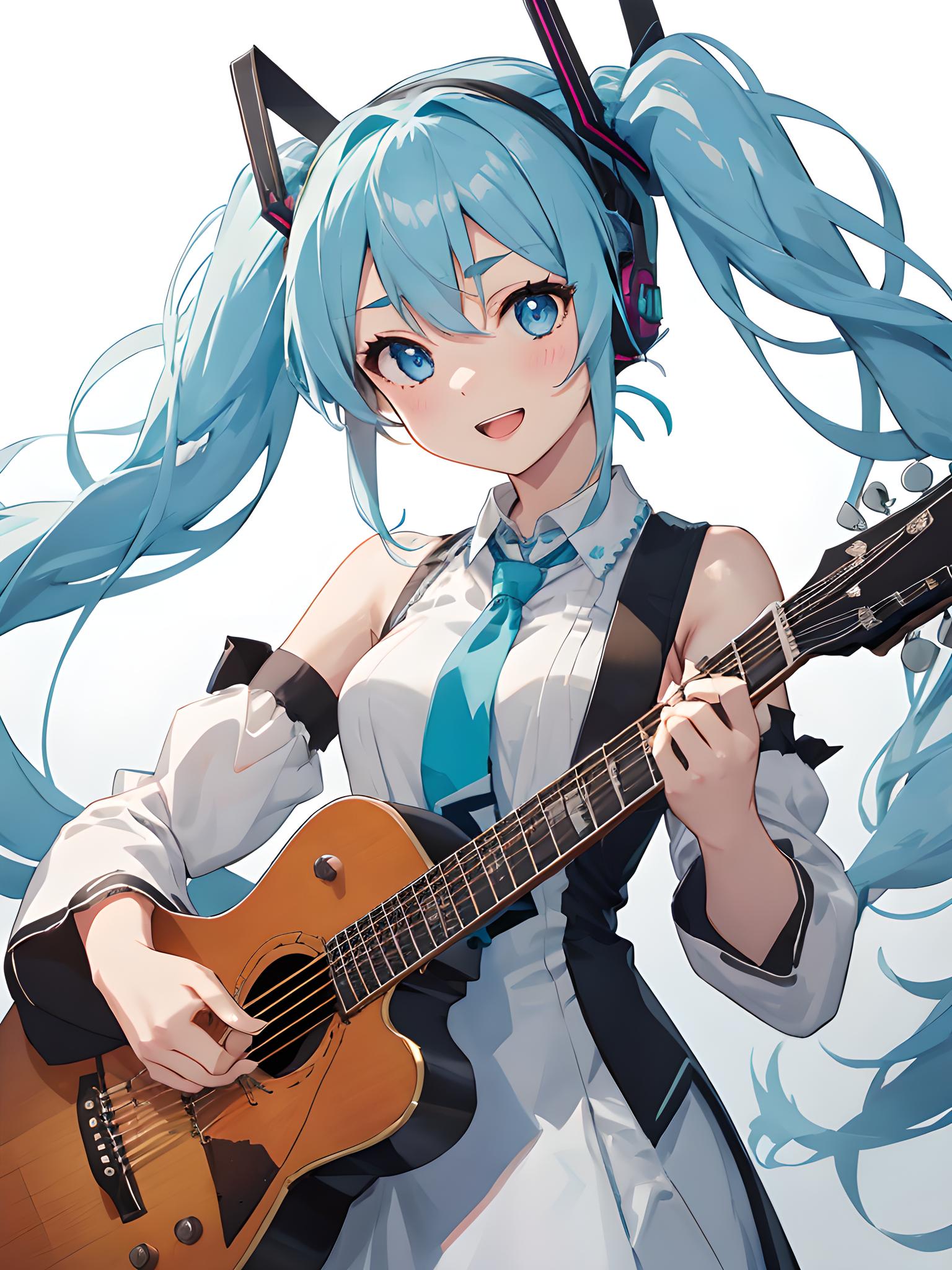 弹吉他的miku