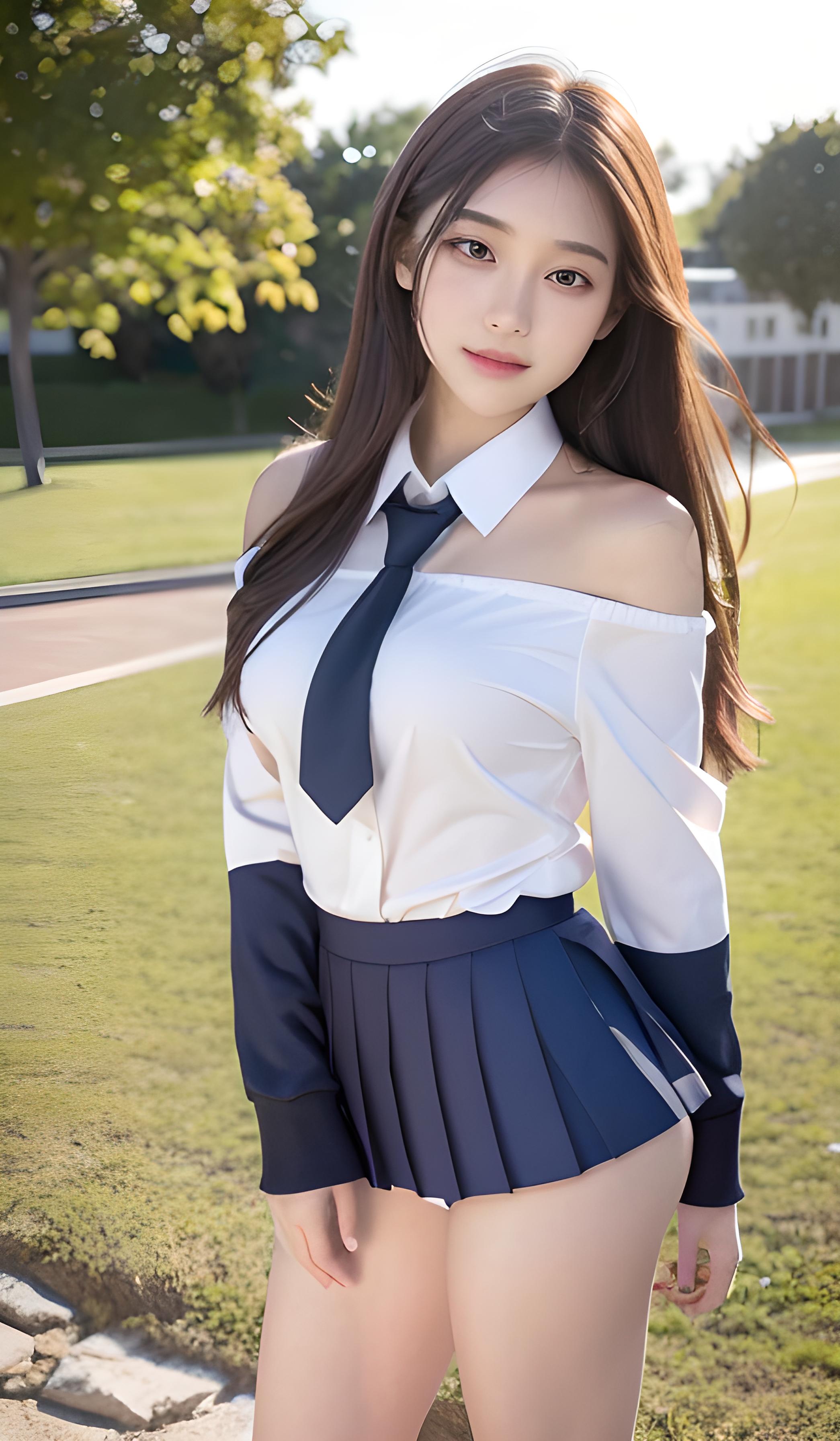 校服美女