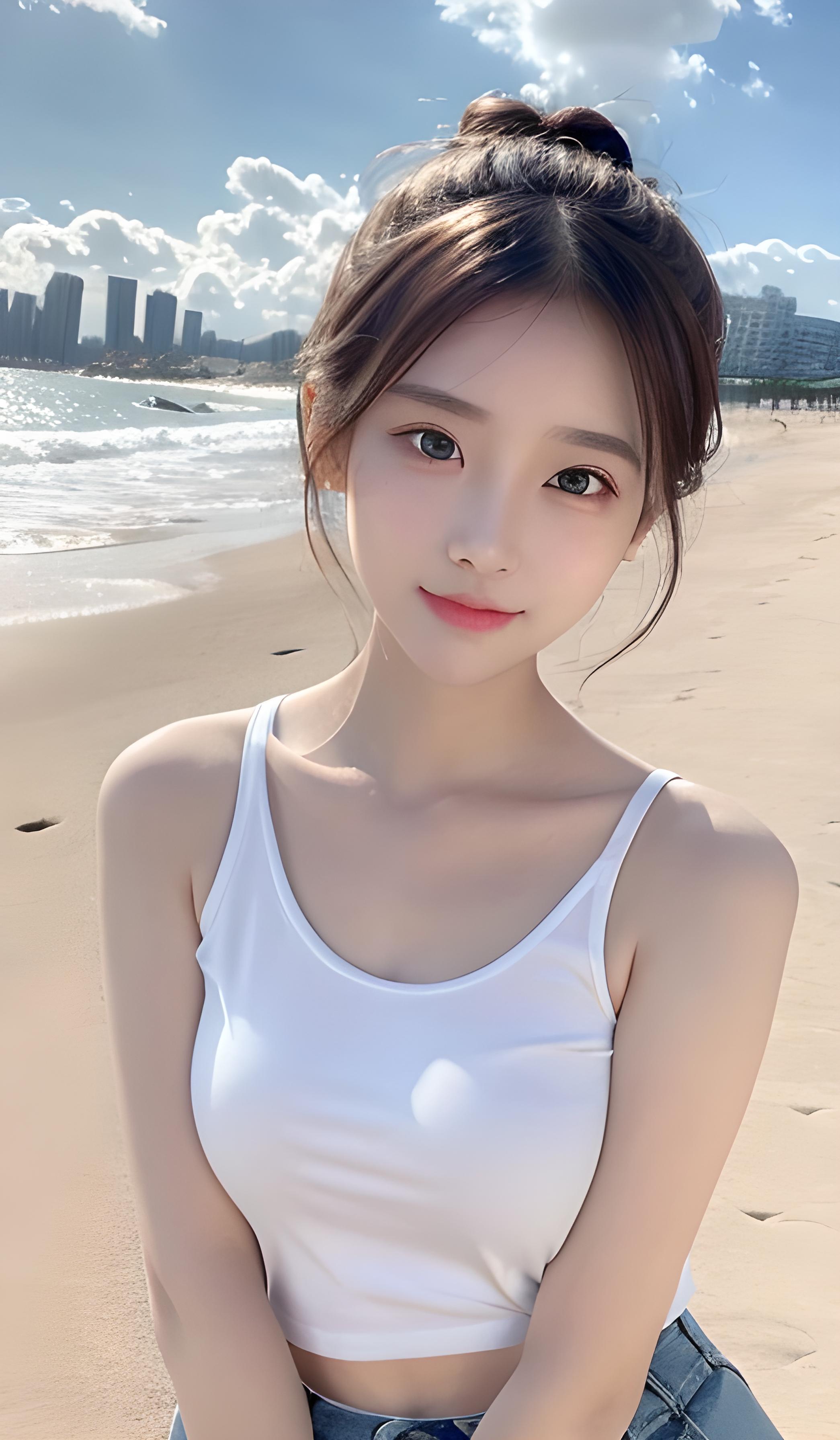 海边美女