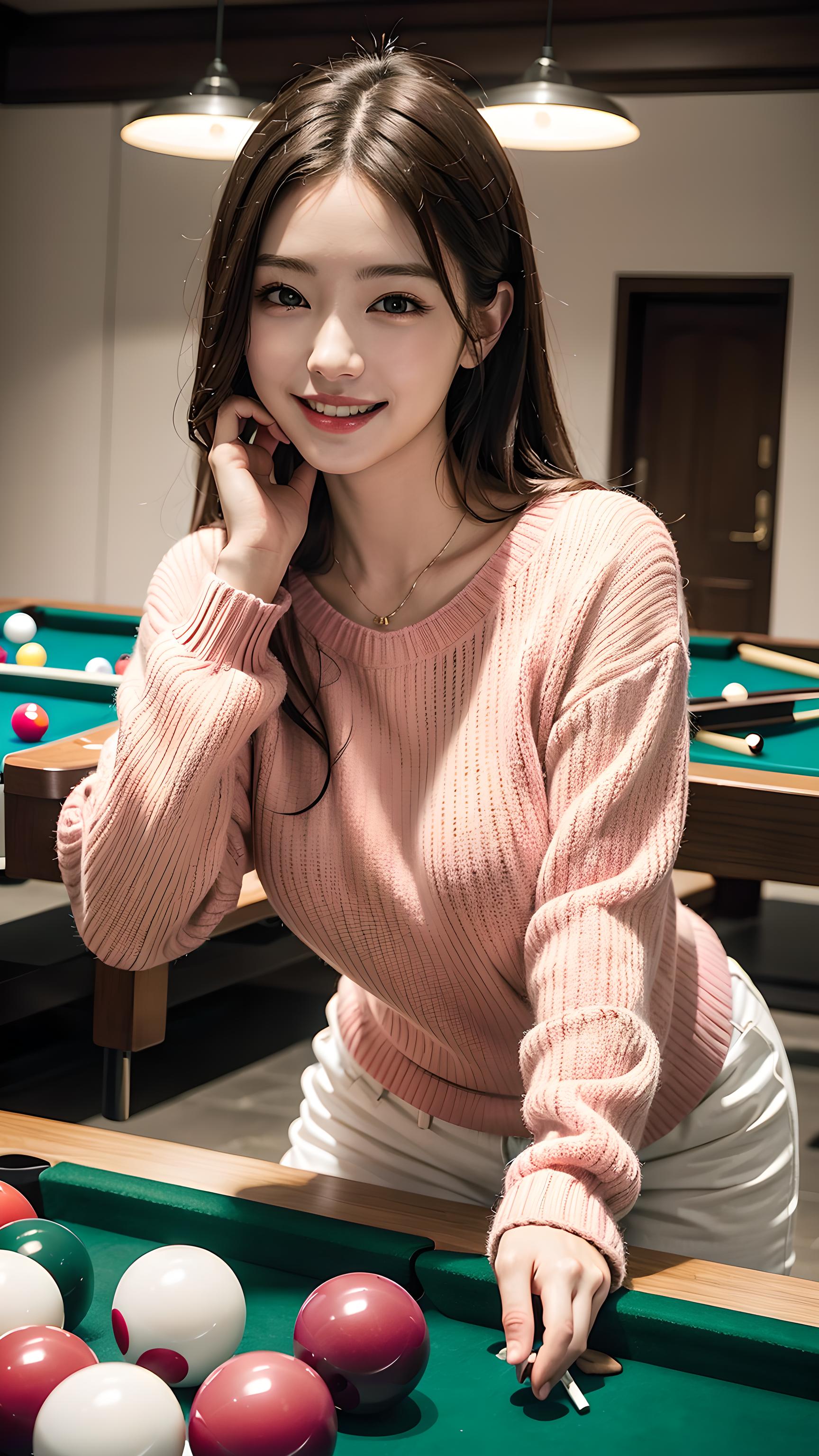 台球女孩