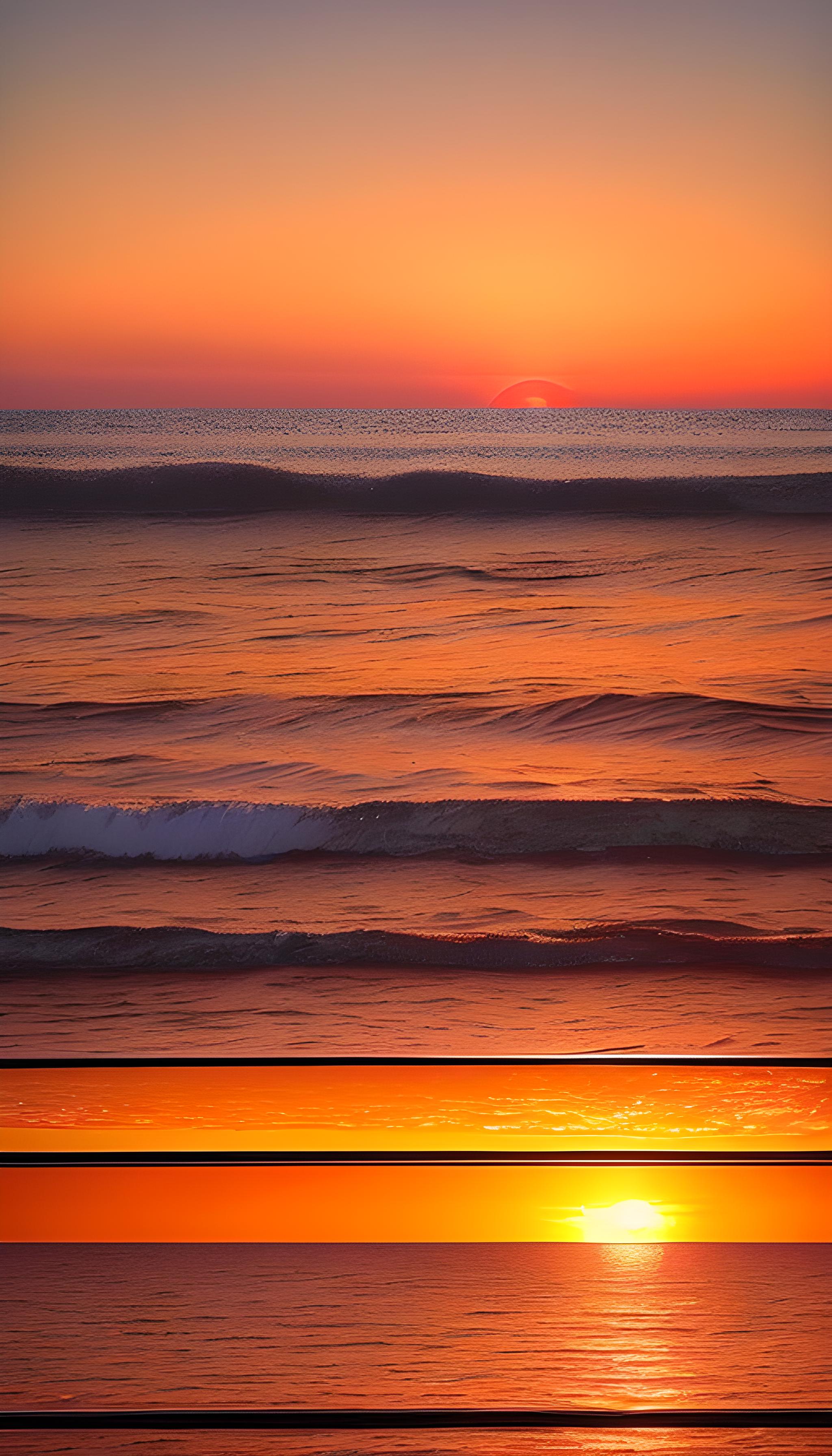 海边夕阳