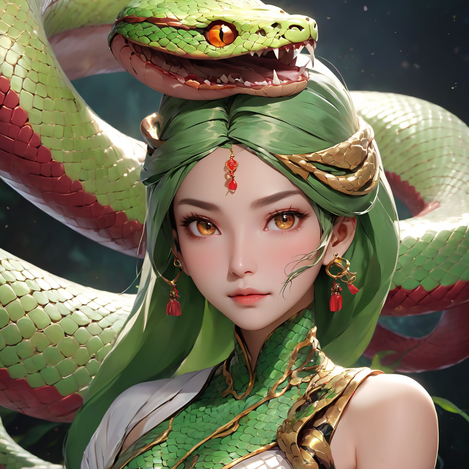 蛇与女，青蛇