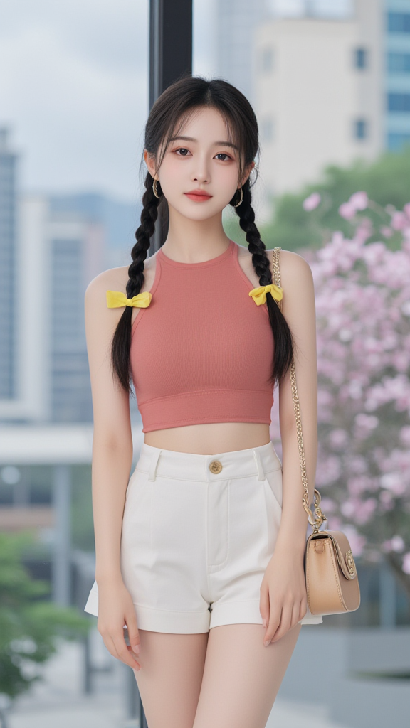 麻花辫子女孩