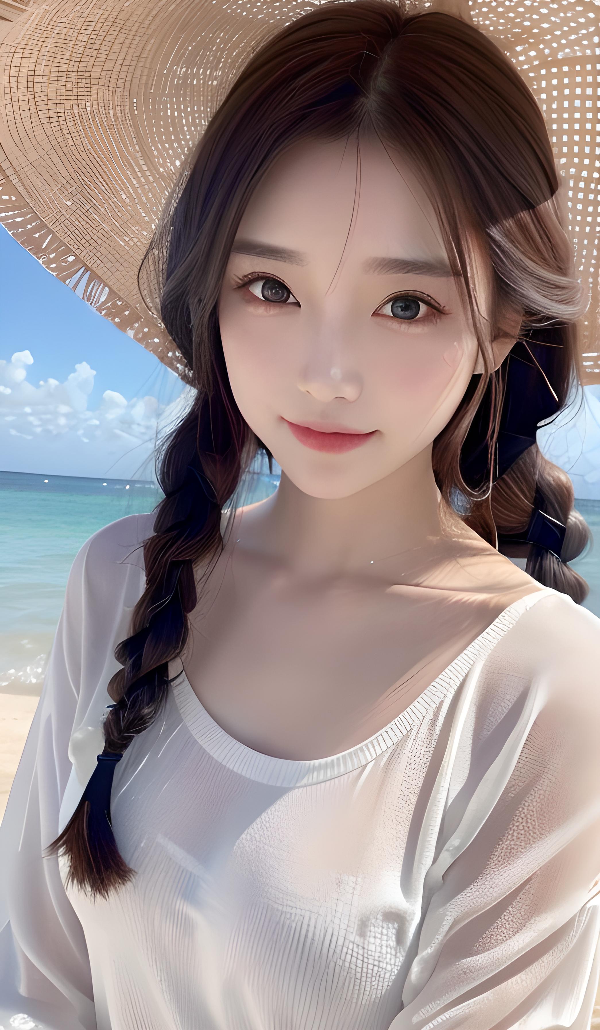 海边美女