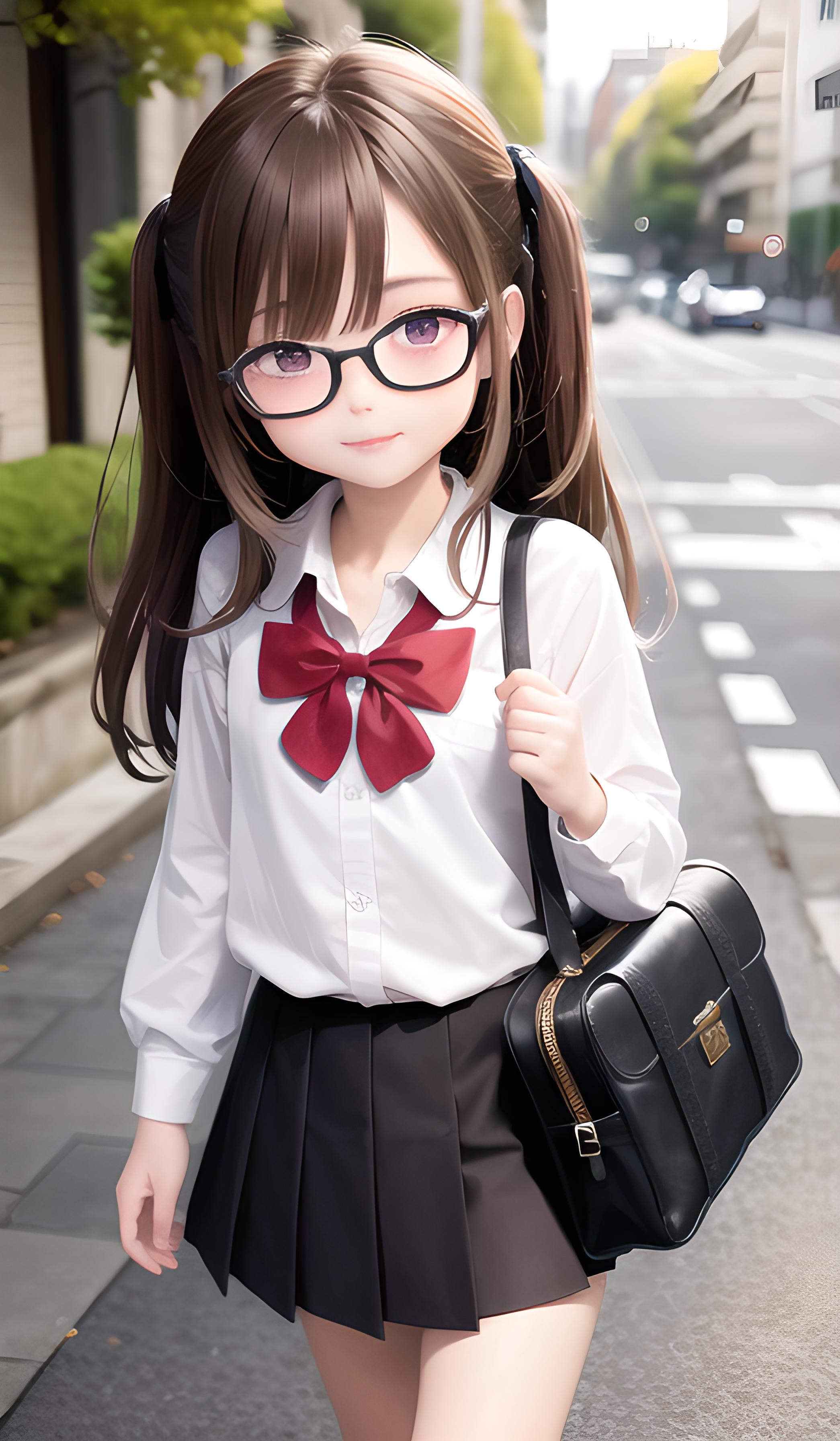 上学美少女