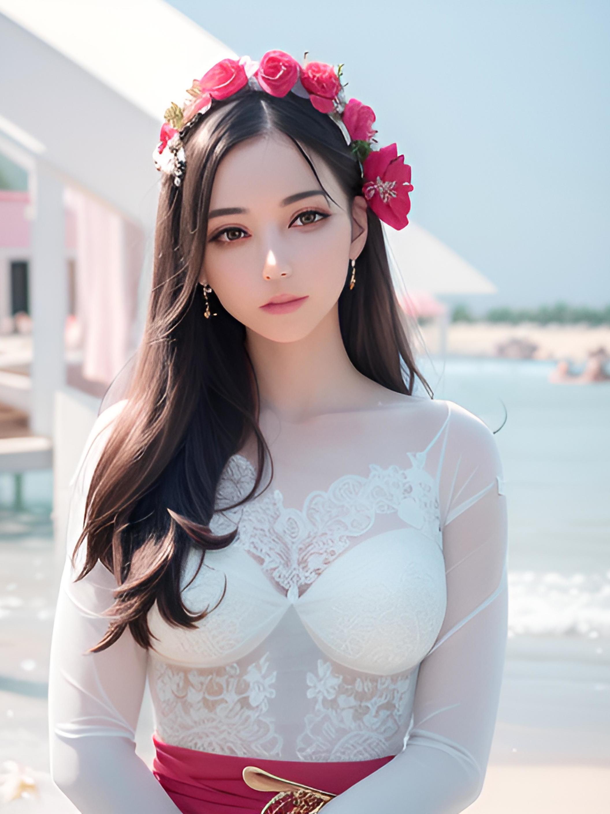 海边美女