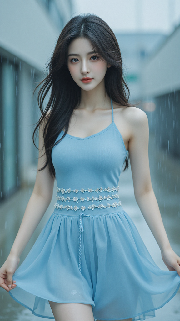 雨中女孩