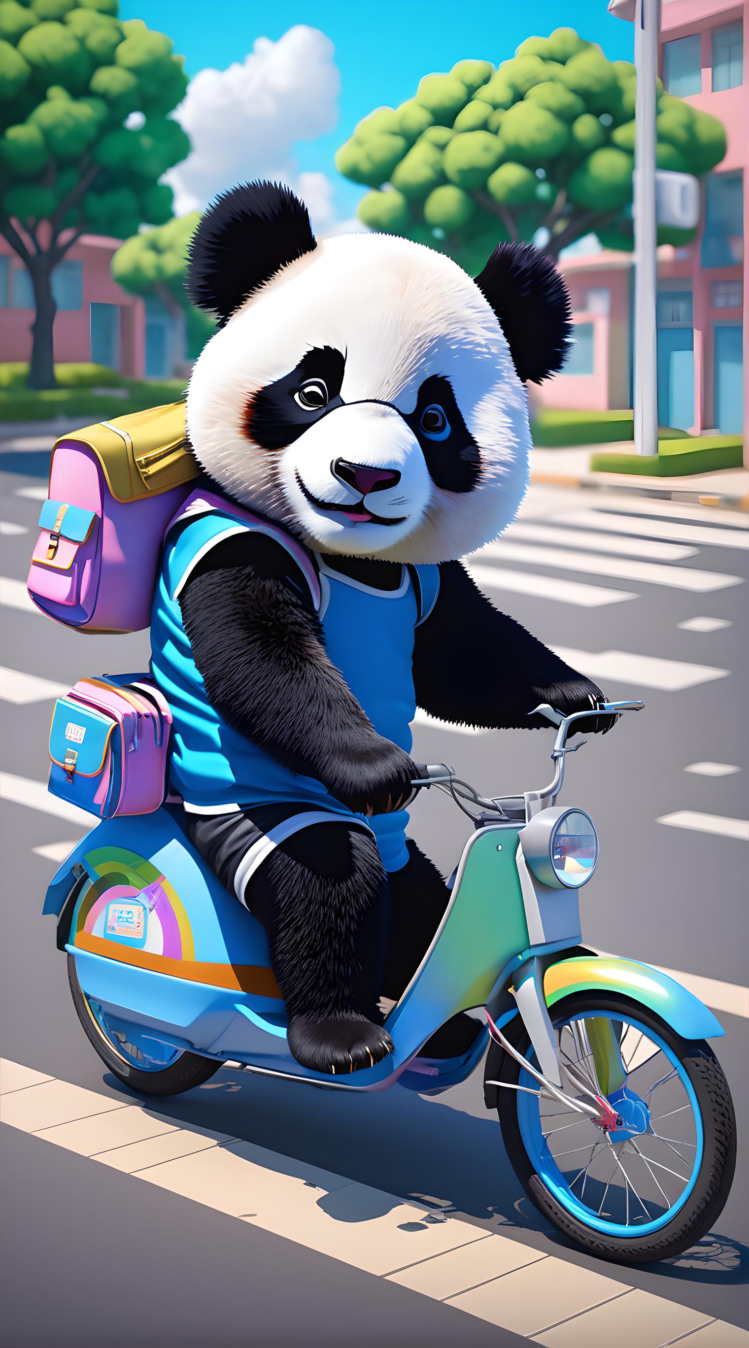 大熊猫去上学