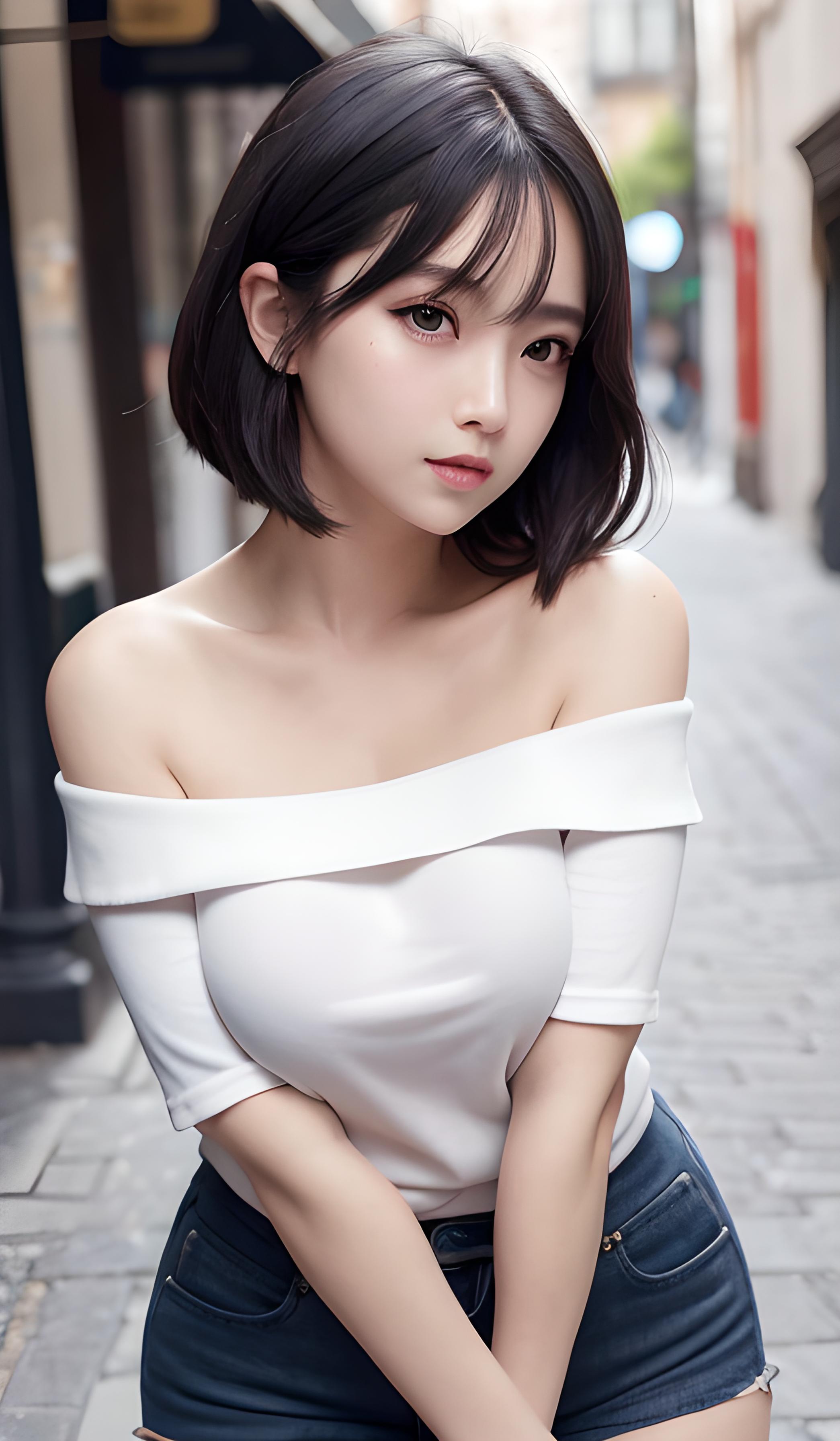 短发妹子