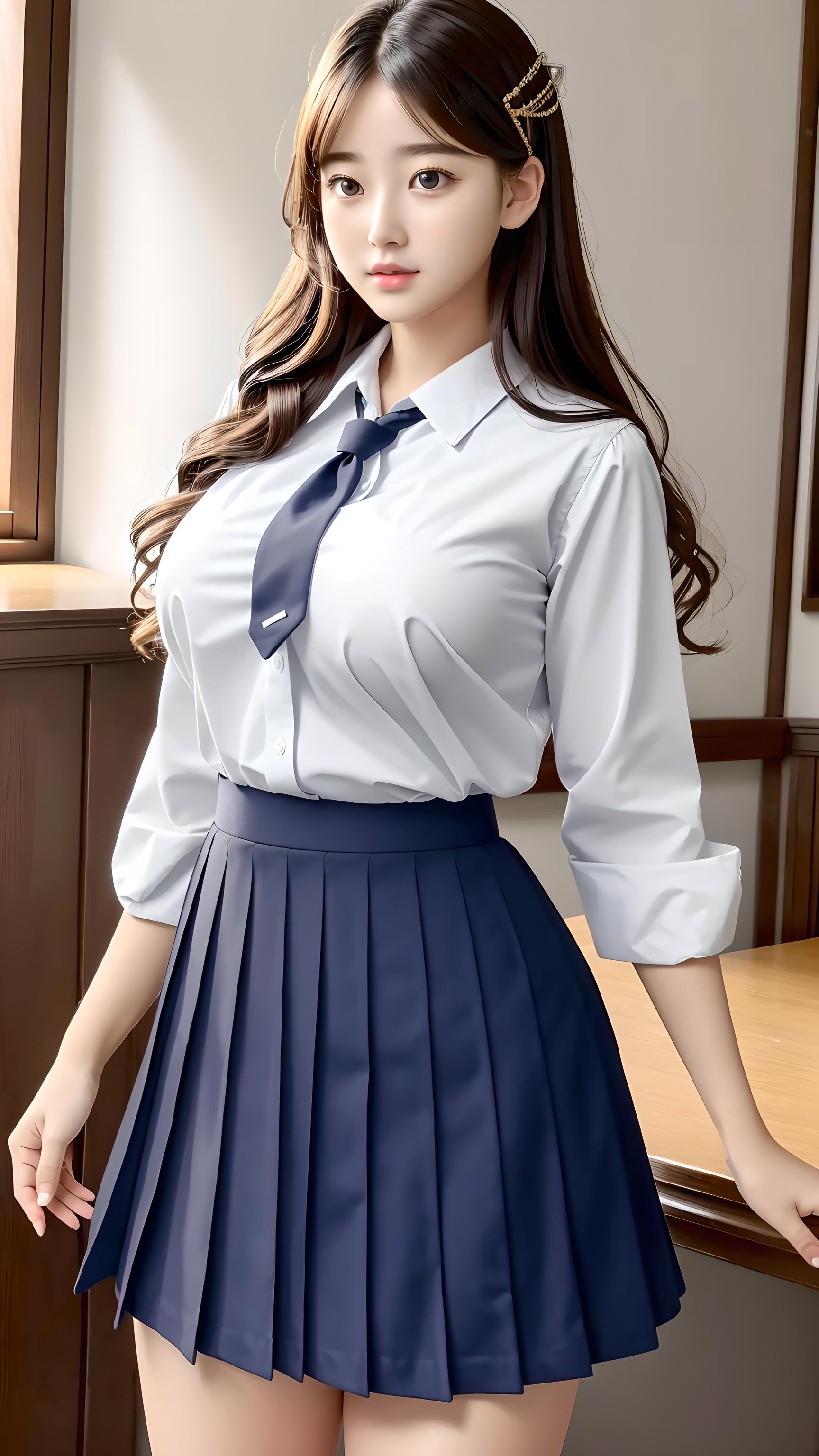 校服美女