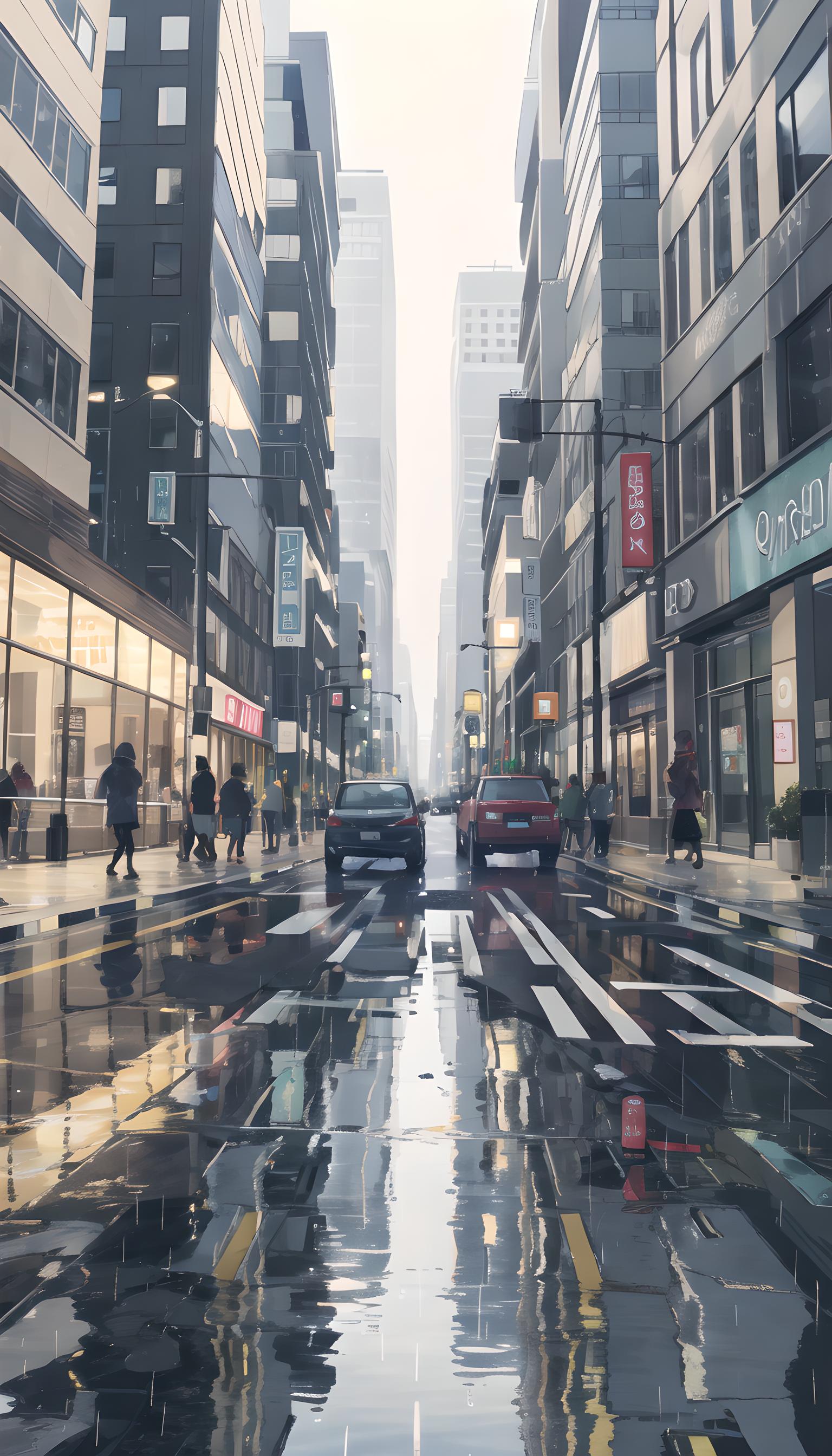 多雨的城市