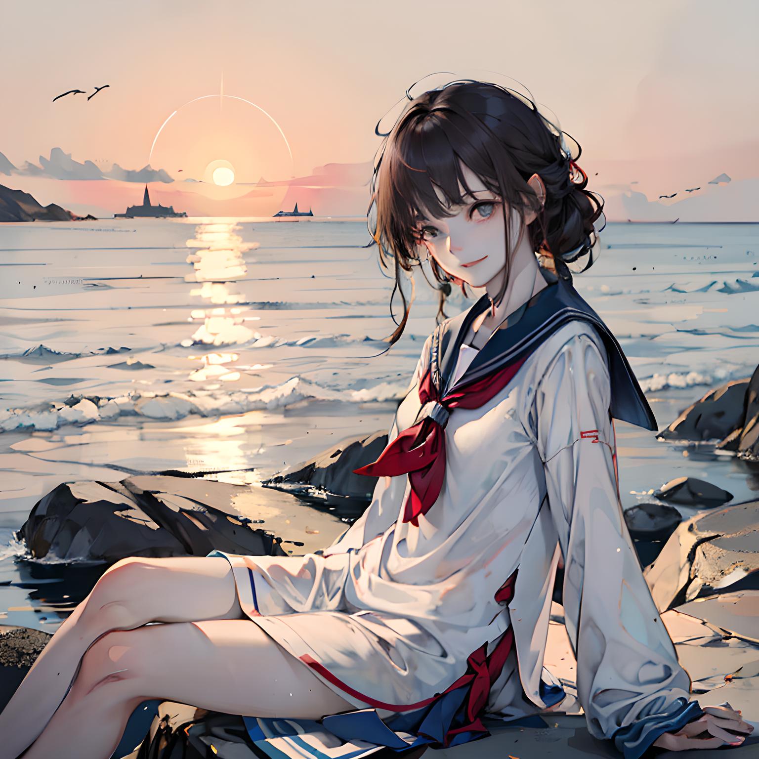 海边少女