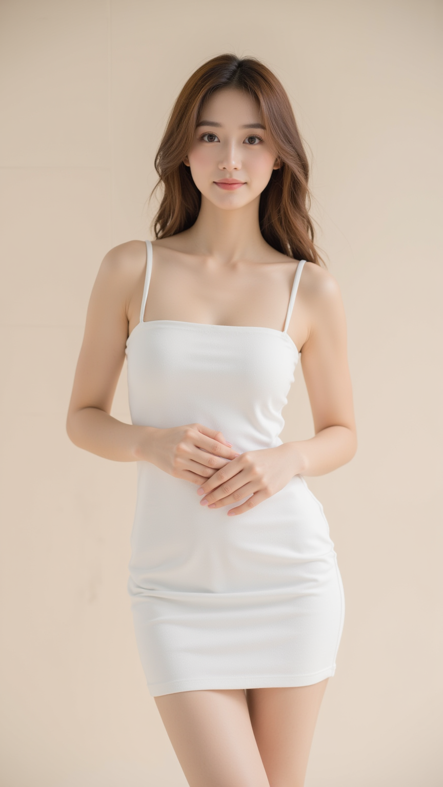 吊带裙女孩