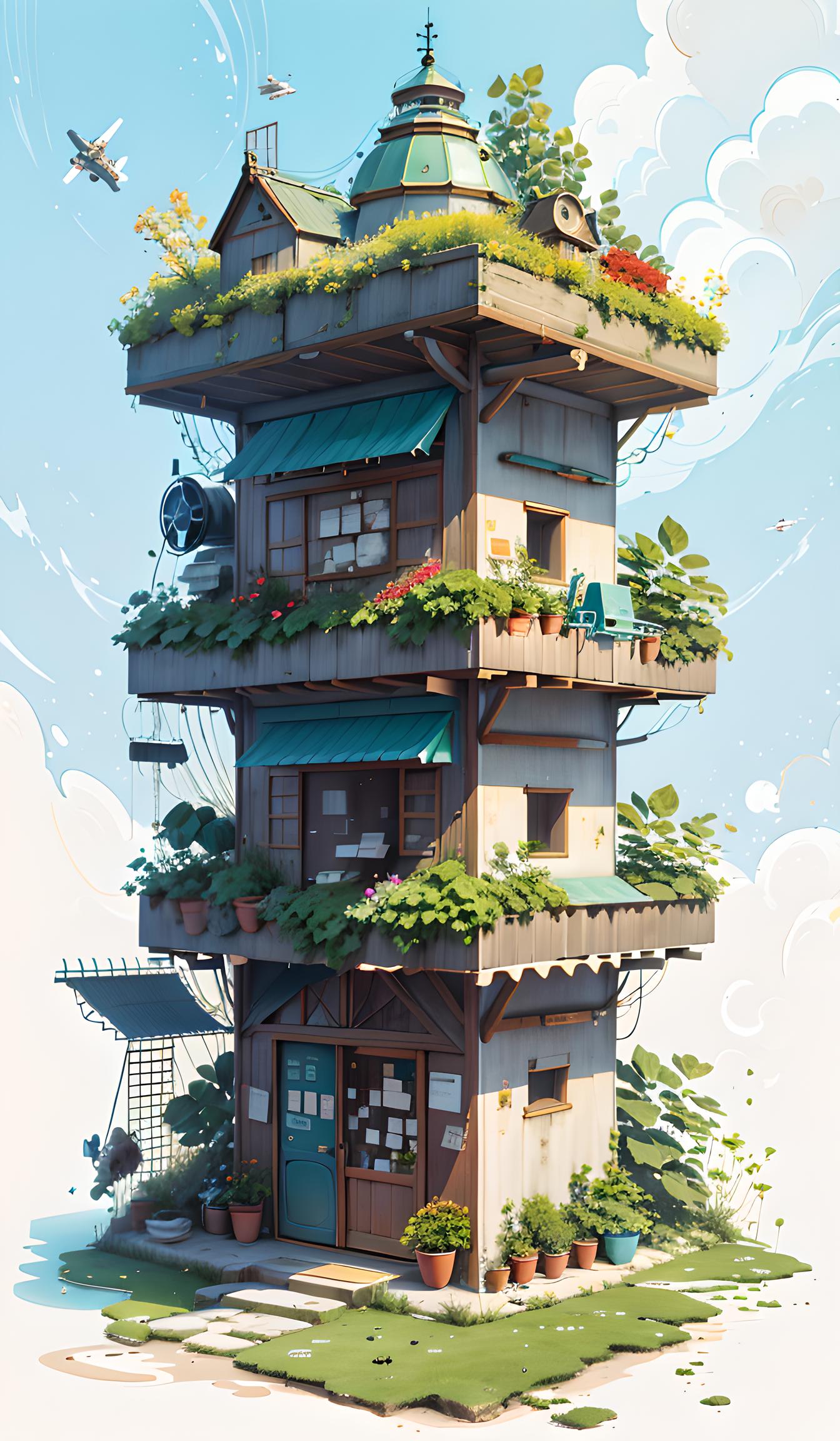 建筑（一键同款可见描述语）