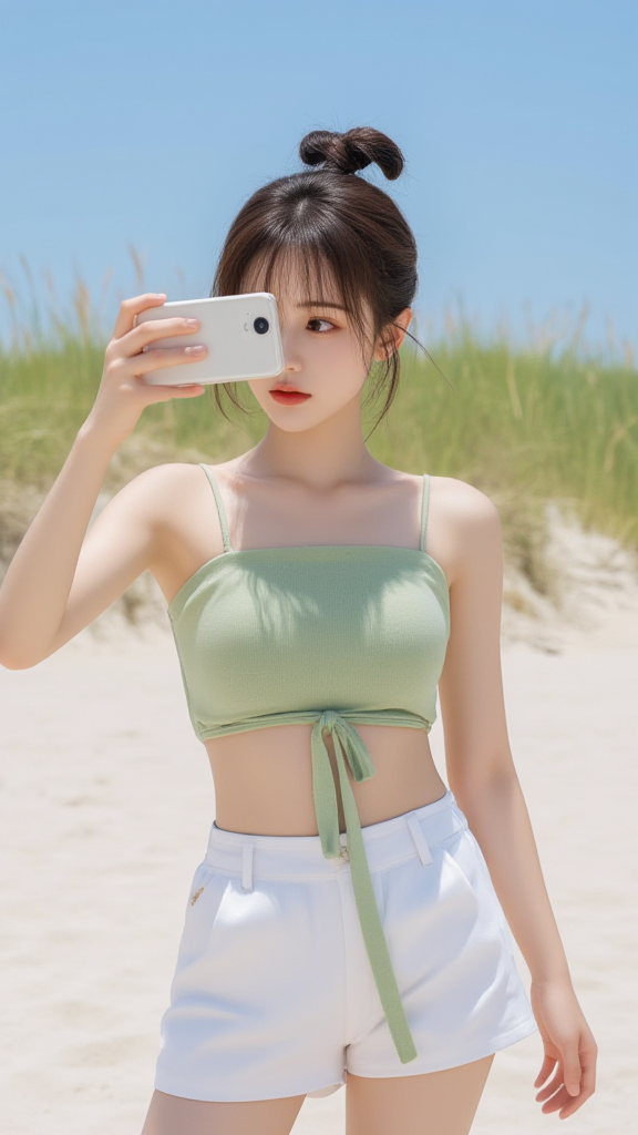 丸子头女孩
