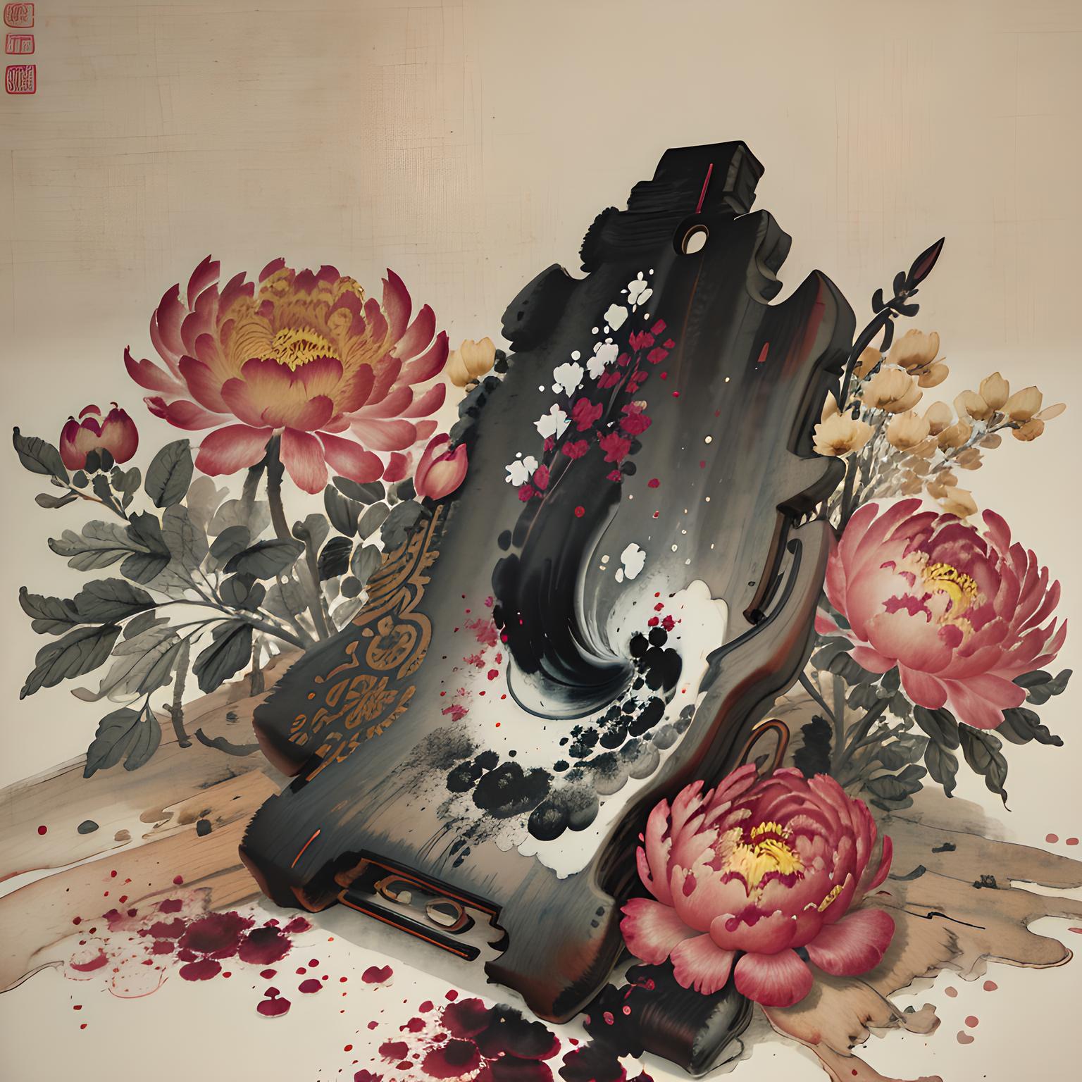 血色牡丹