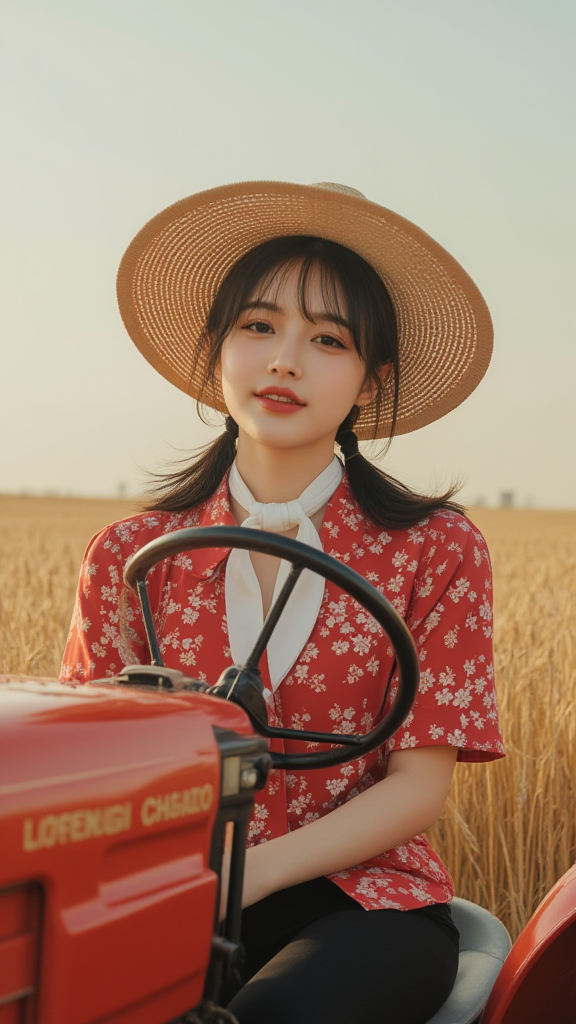 80 年代 女拖拉机手