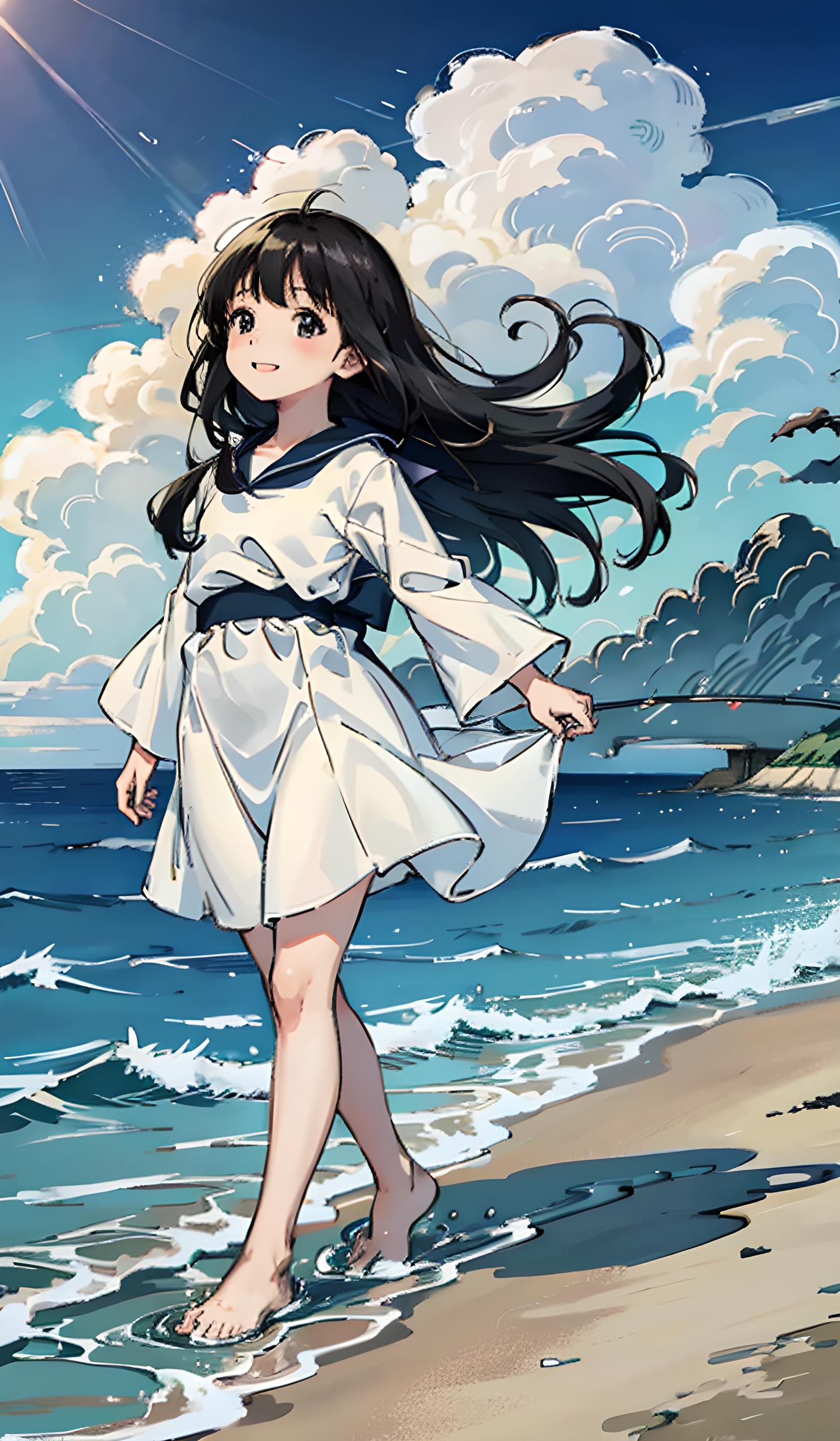 海边少女