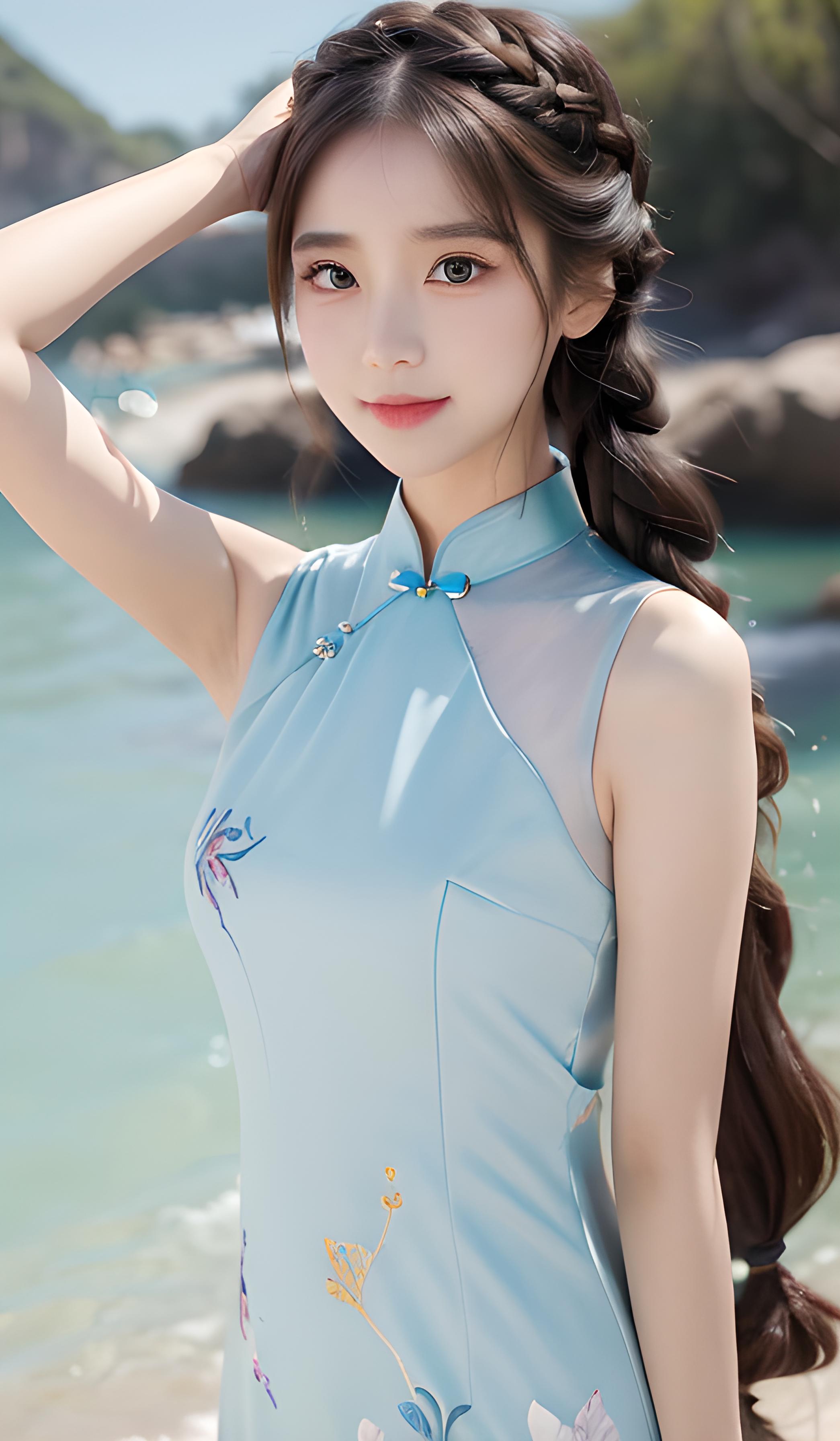 海边美女