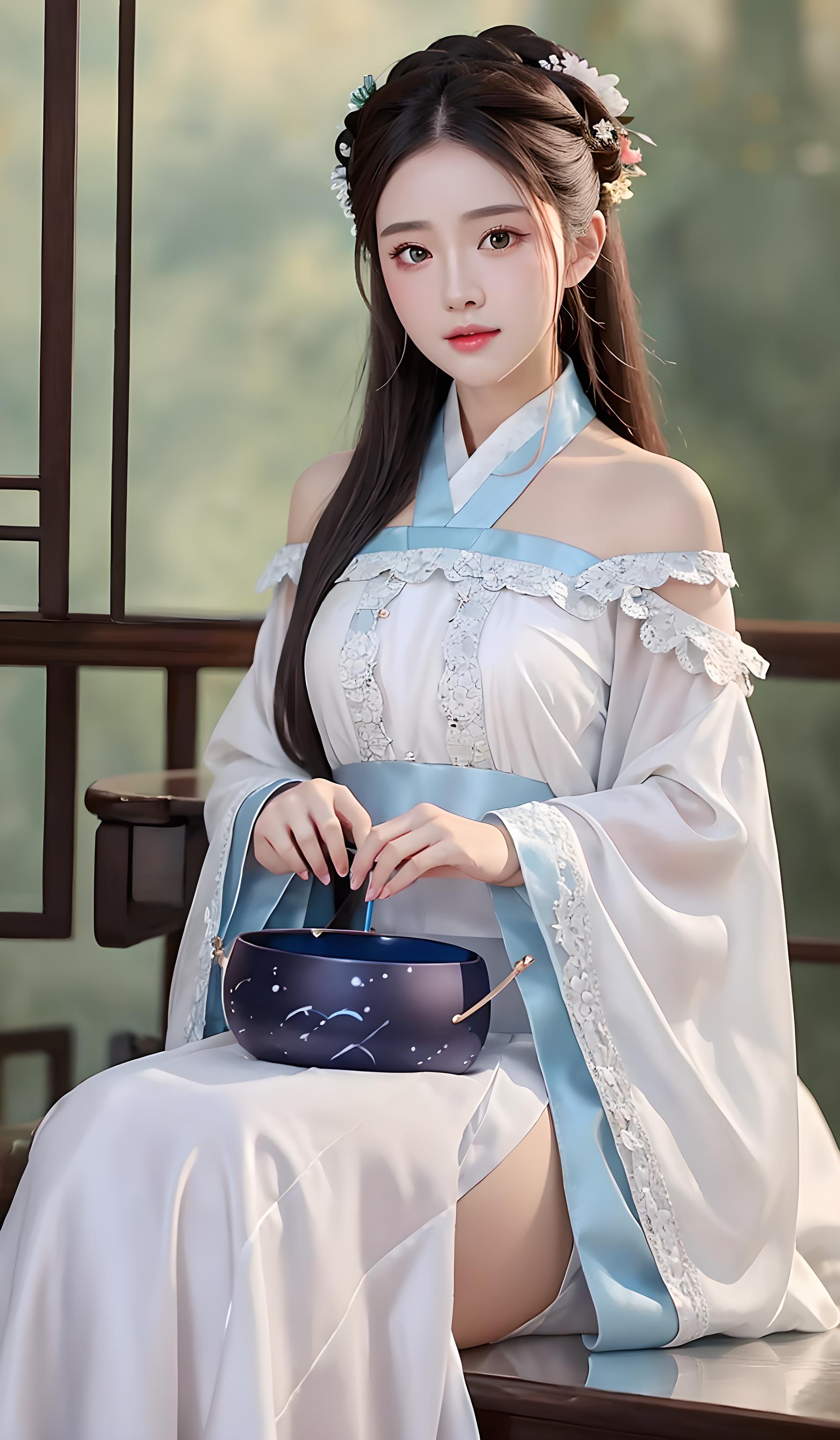 古风，汉服，美女