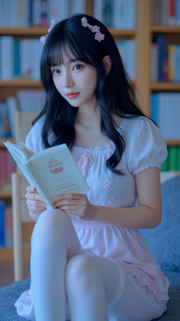 白色长袜女孩