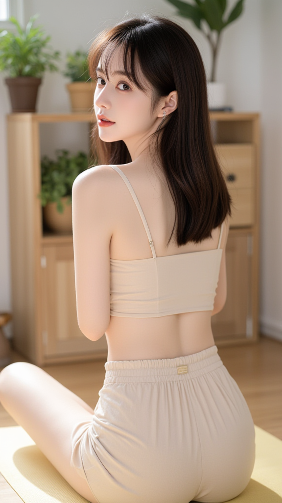 女孩回头照片
