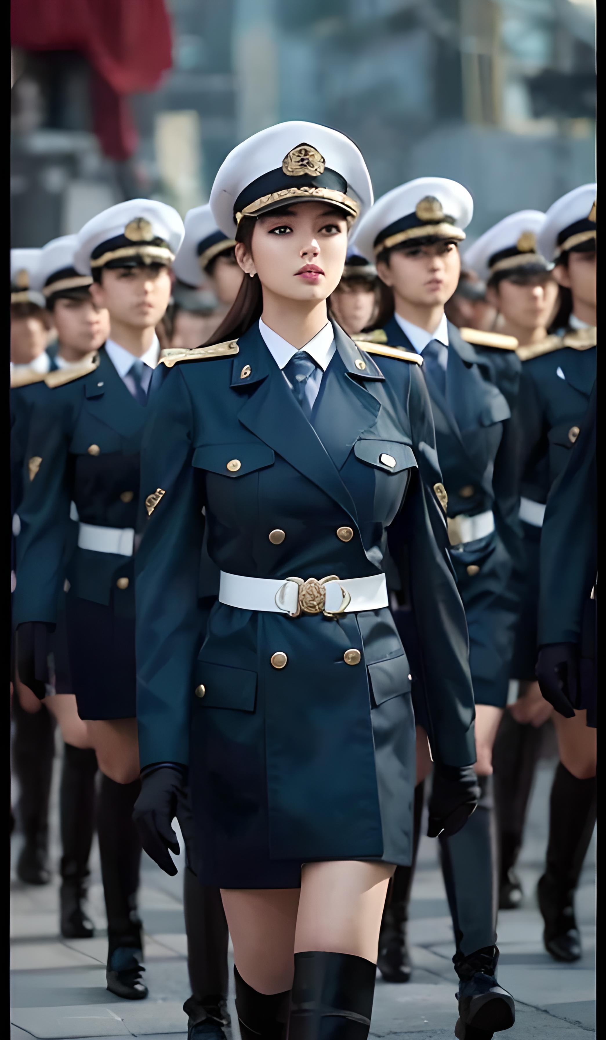 女兵美女